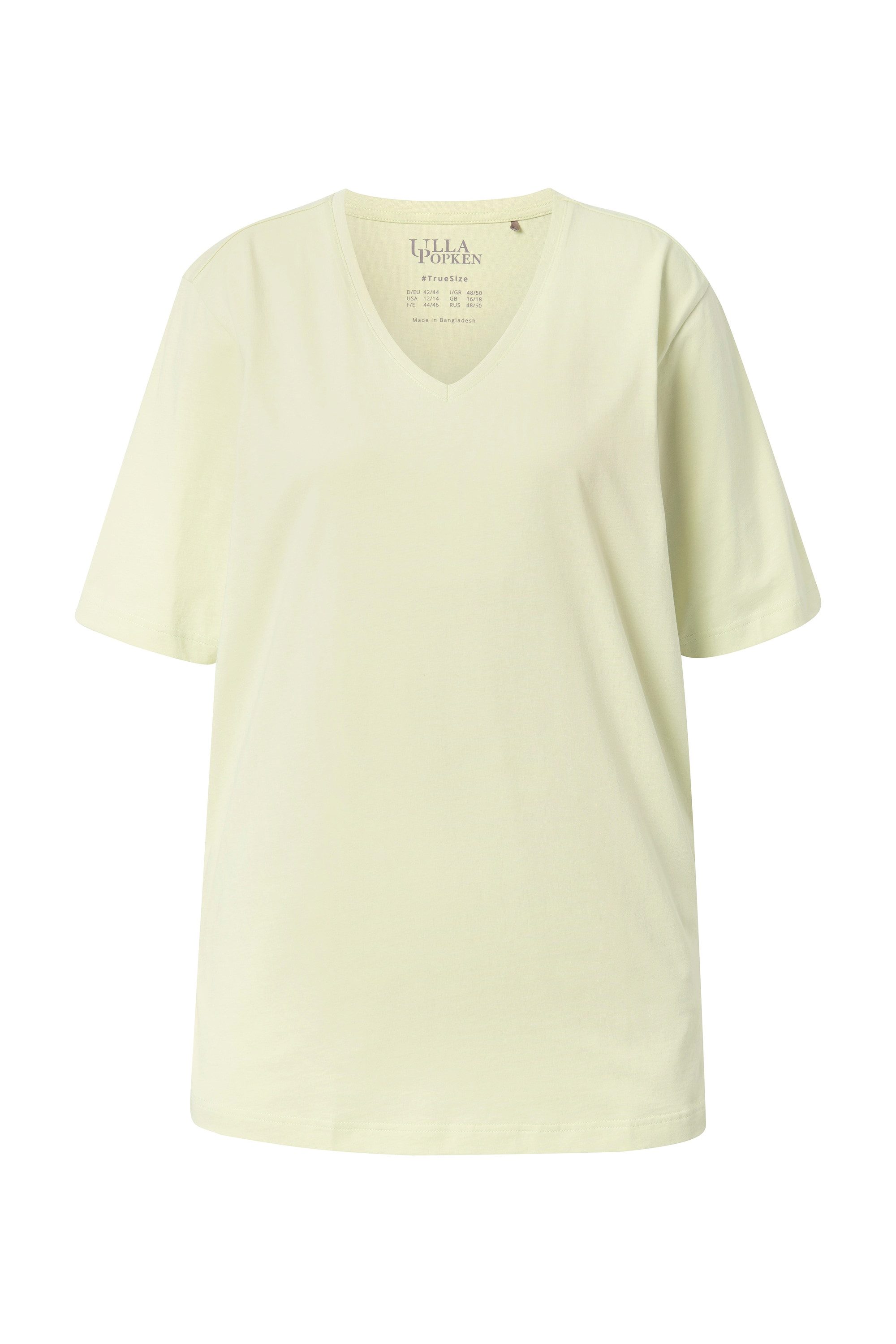 Ulla Popken T-Shirt T-Shirt V-Ausschnitt Relaxed günstig online kaufen