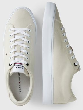 Tommy Hilfiger TH HI VULC CORE LOW CANVAS Sneaker im monochromen Look, Freizeitschuh, Halbschuh, Schnürschuh