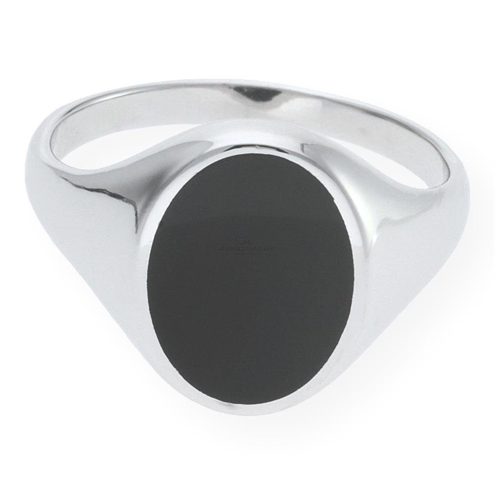 JuwelmaLux Fingerring JuwelmaLux Ring 925/000 Sterling Silber rhodiniert mit Onyx JL10-07-06 (kein Set, 1-tlg)