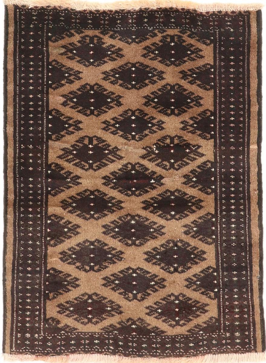 Orientteppich Turkaman 73x100 Handgeknüpfter Orientteppich / Perserteppich, Nain Trading, rechteckig, Höhe: 6 mm