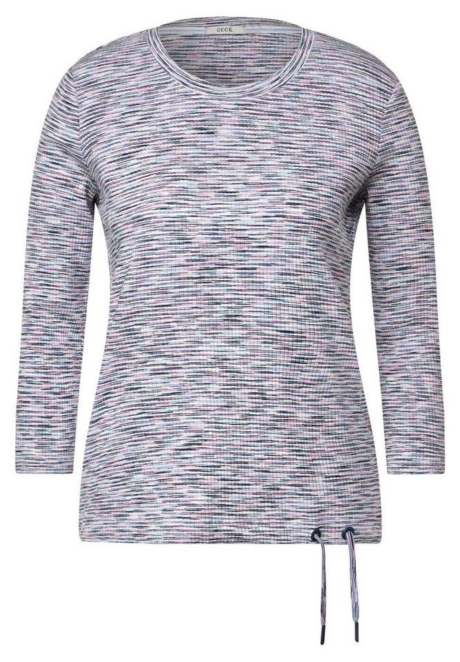 Cecil T-Shirt TOS Multi Melange Stripe