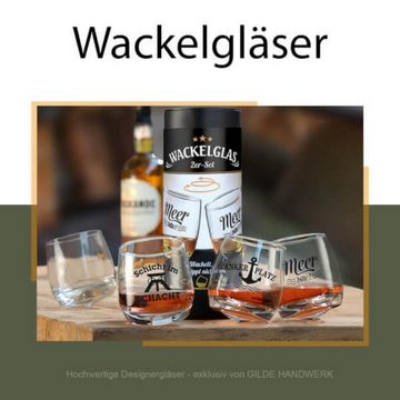 GILDE Glas, Glas, 2er Set WhiskyGlaeser in toller Geschenkbox Design Kreiselglas