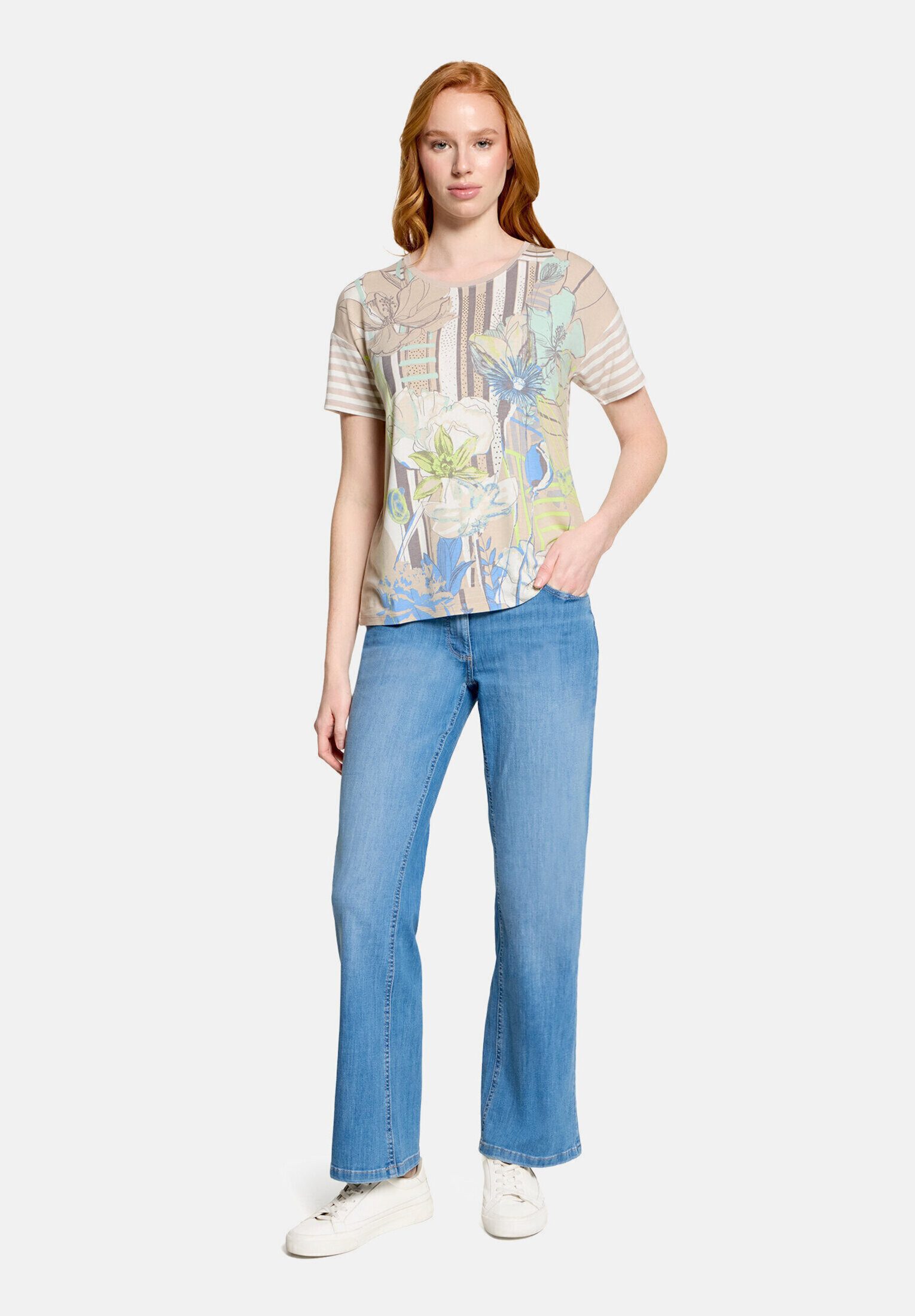 Betty Barclay Kurzarmshirt Damen mit Ringel (1-tlg)