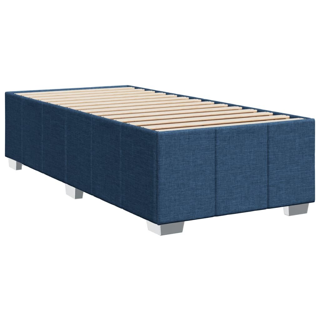 vidaXL Bett Bettgestell ohne Matratze Blau günstig online kaufen