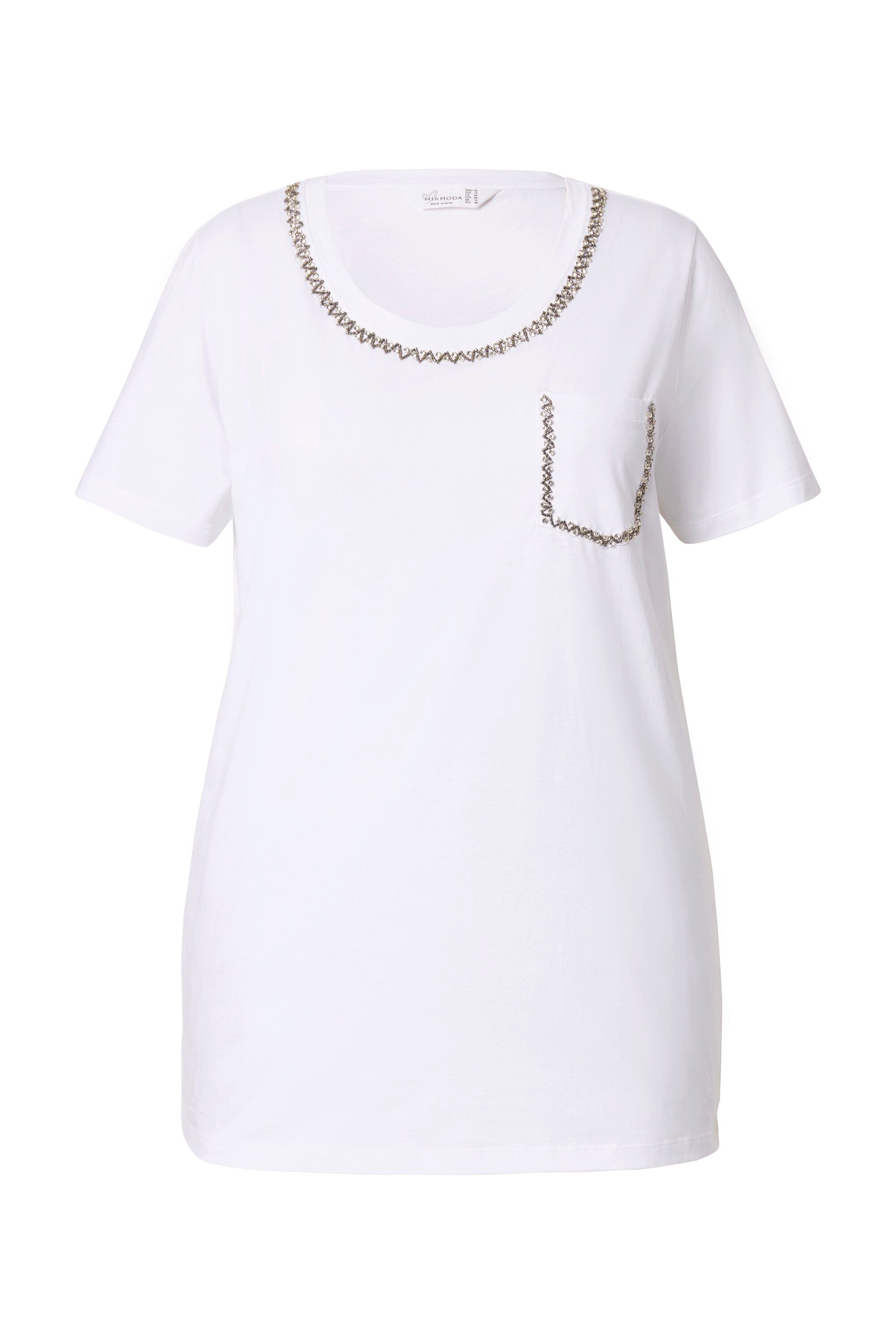 MIAMODA T-Shirt T-Shirt bequeme Passform Zierketten günstig online kaufen