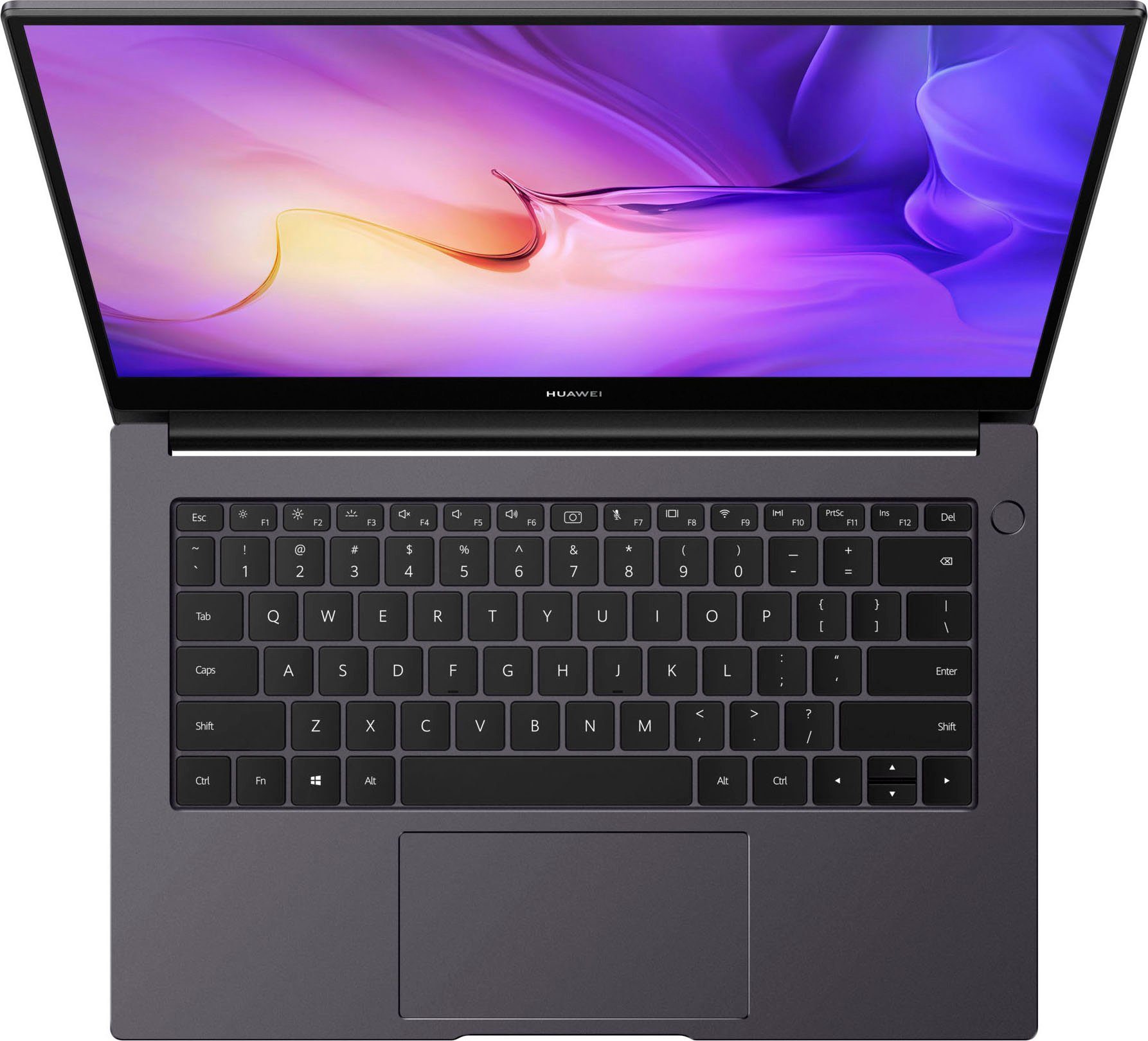 MateBook Intel Notebook GB i5 Xᵉ Graphics, D14 (35,56 Zoll, Huawei cm/14 1155G7, Iris® 2022 Core SSD) 512