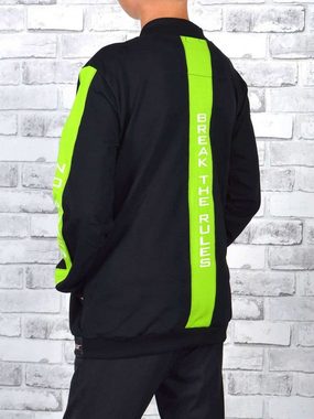 BEZLIT Kapuzensweatjacke Jungen Sweatshirt mit Rücken Print (1-tlg) Schriftzug am Rücken und Ärmeln