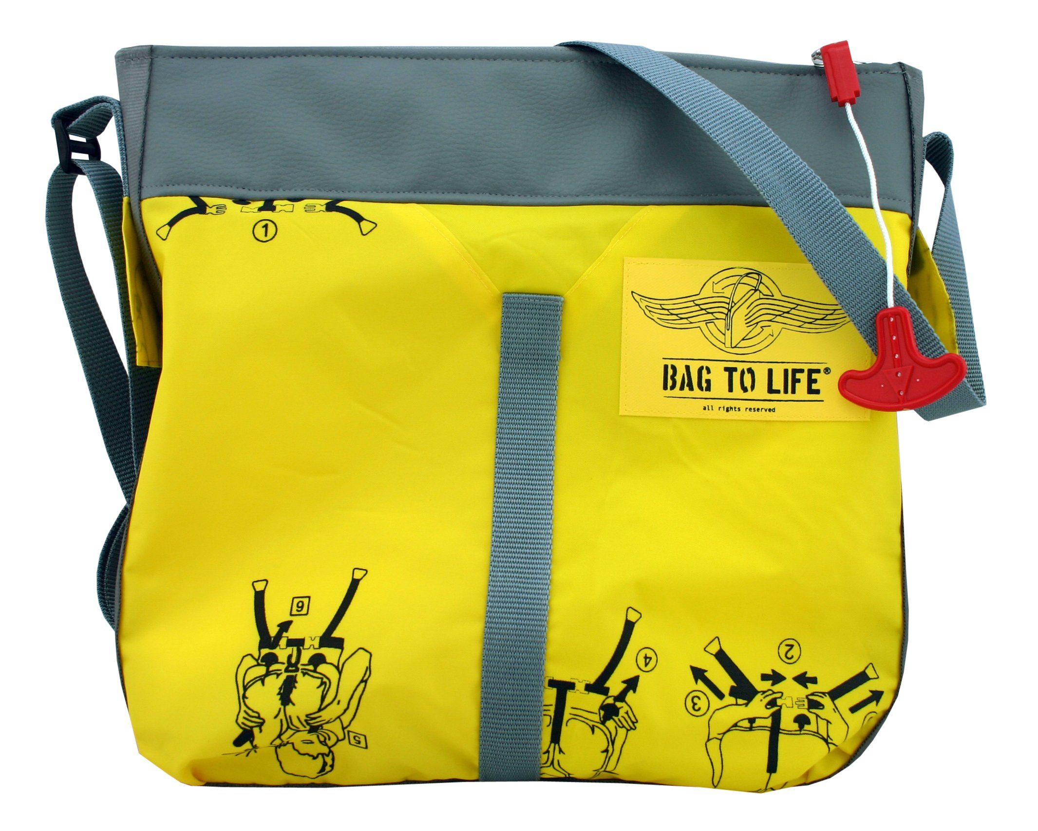 Bag to Life Umhängetasche Classic Flyer Bag, aus recyceltem Material