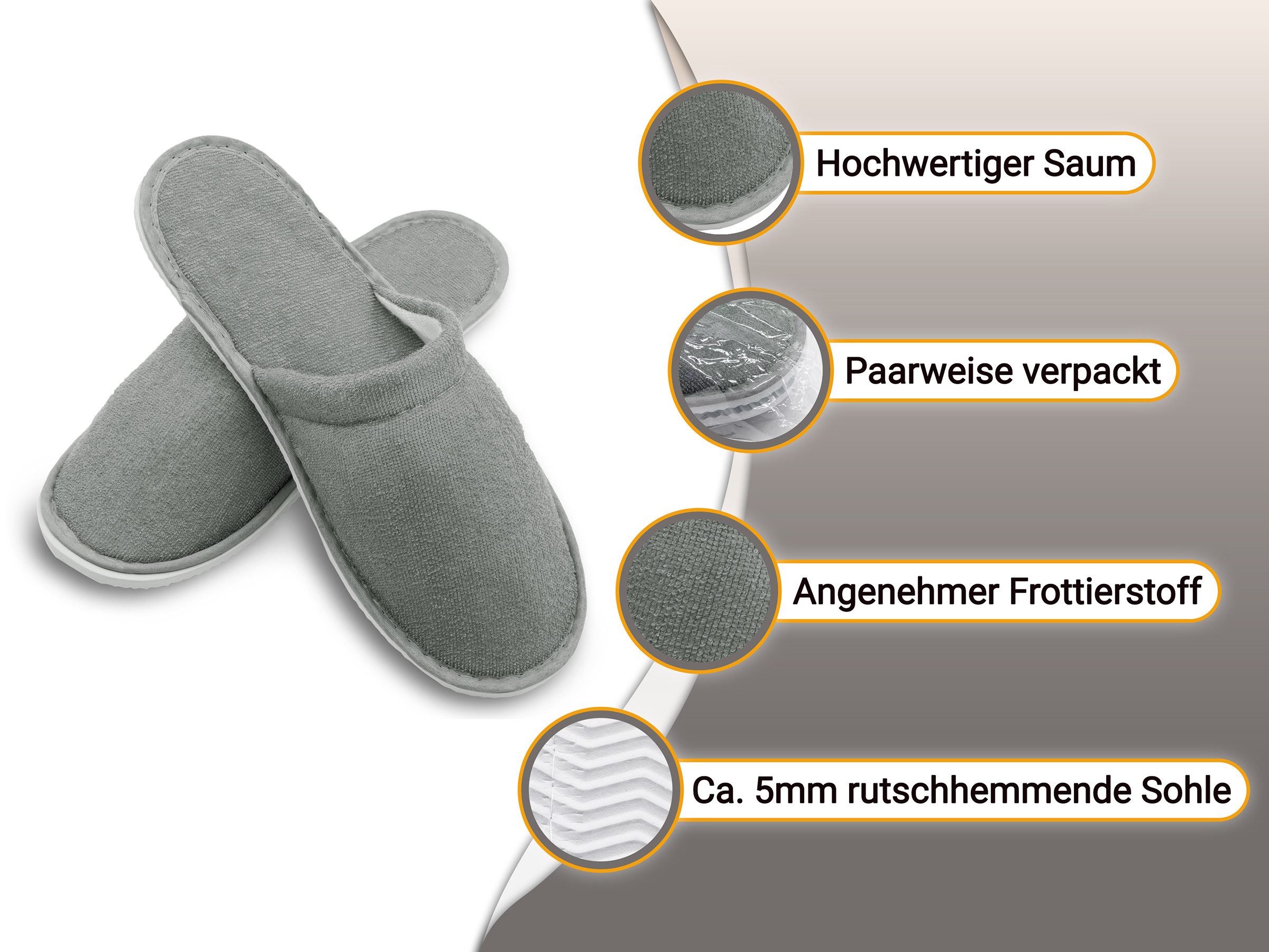 ZOLLNER Pantoffel (10-tlg) 100% Polyester