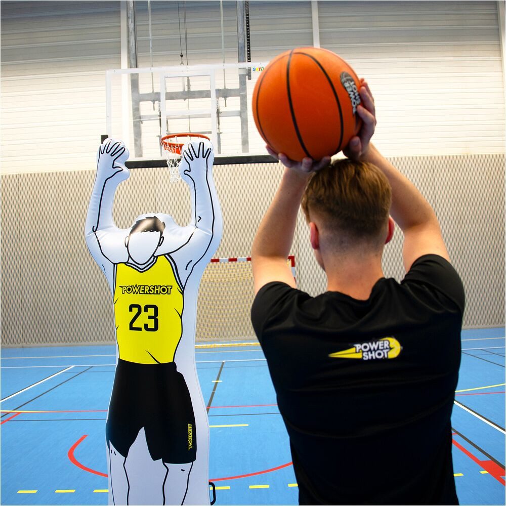 Trainingshilfe Basketball-Dummy Training, Dummy mit Luft befüllbar – steht allein wieder auf