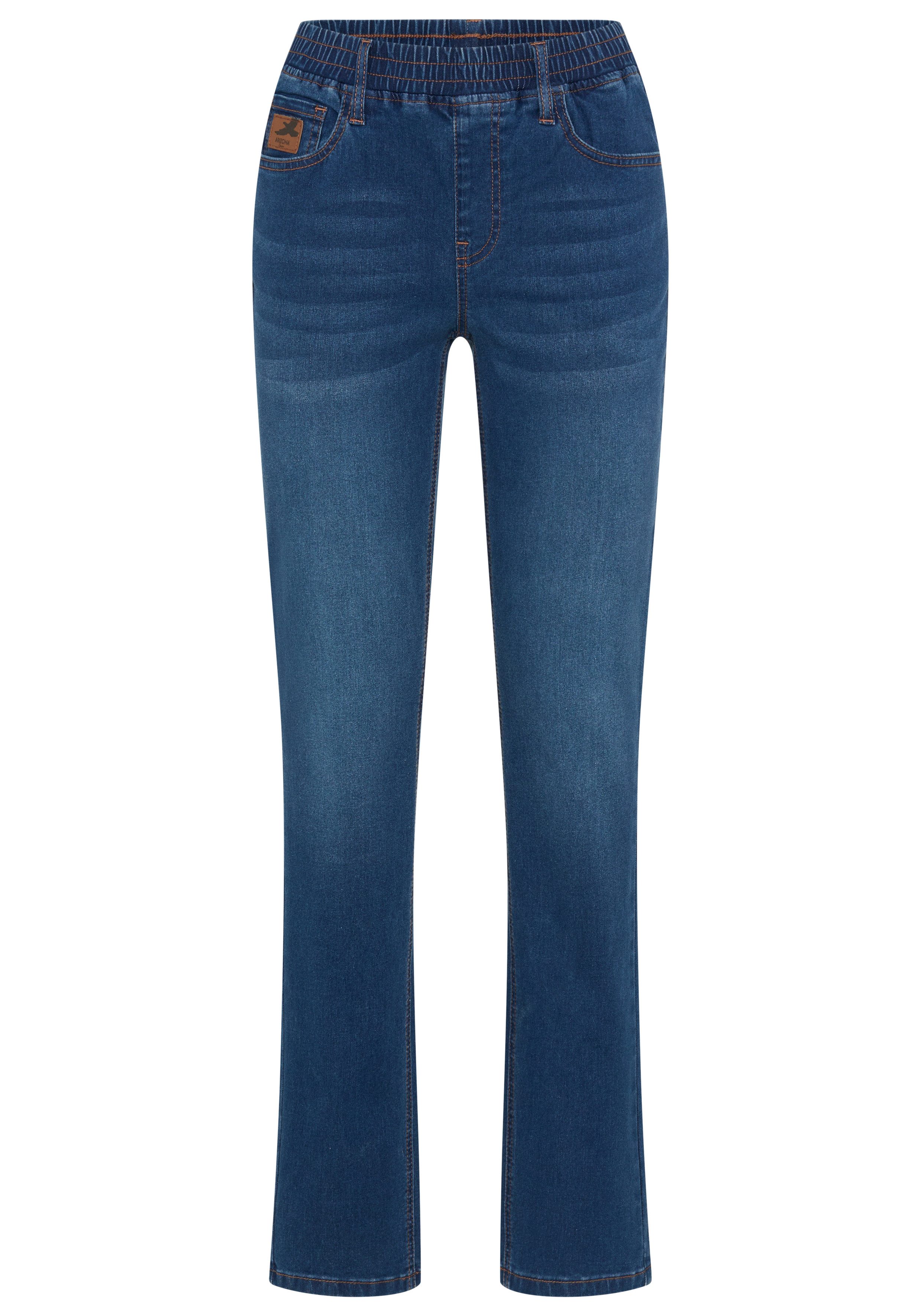 Arizona Relax-fit-Jeans mit Schlupfbund mit weitem Beinverlauf, in elastischer Denim/Jeans-Qualität – Bild 5 von 5
