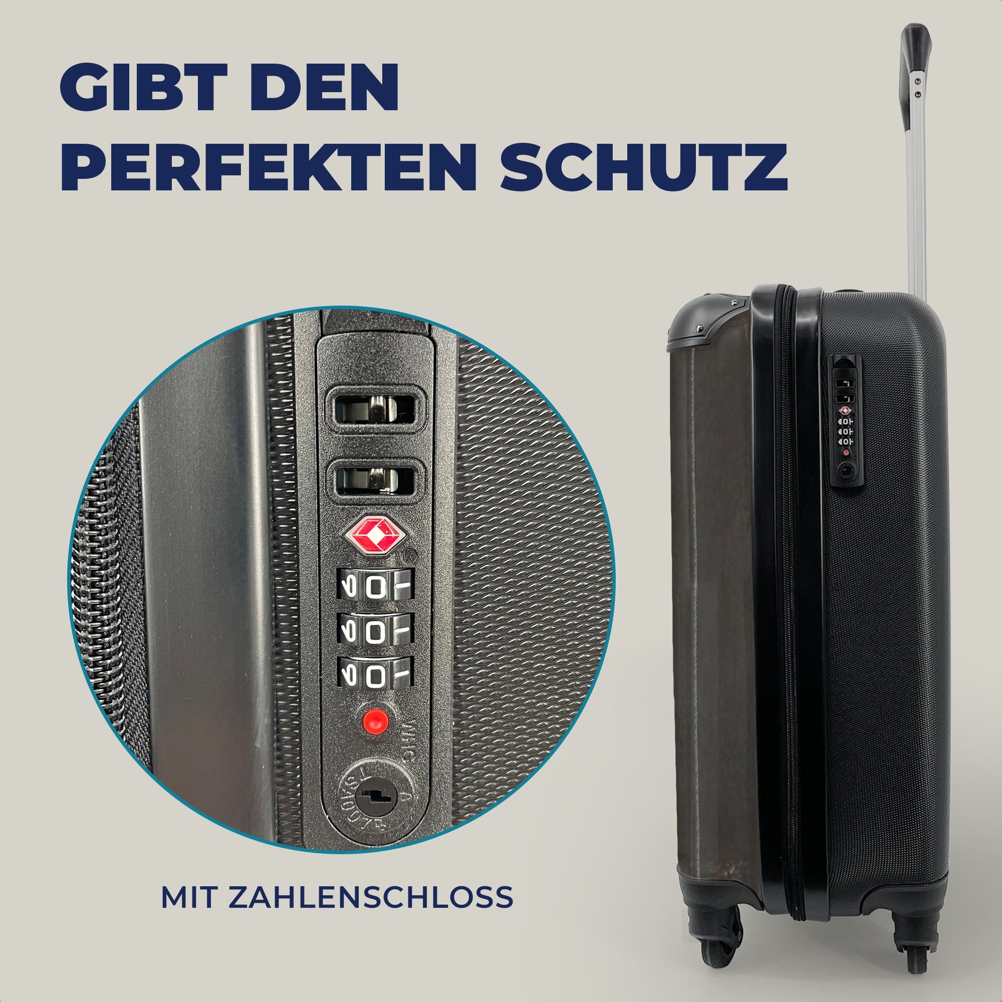 Reisetasche Porzellankanne Trolley, rollen, Rollen, 4 mit Reisekoffer Handgepäckkoffer mit MuchoWow von Handgepäck Stilleben Kalf, Willem Gemälde für Ferien, -