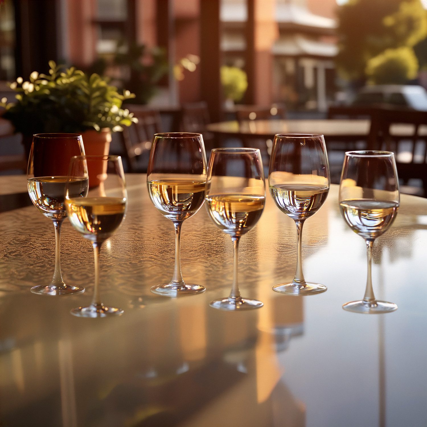 ECHTWERK Weißweinglas Weingläser-Set, ca. 370 ml, 6-tlg., Glas, aus hochwertigem Glas mit zeitlosem Design