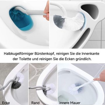 Fivejoy WC-Reinigungsbürste 2 Pack Toilettenbürste, Klobürste mit randreiniger, Upgrade WC Bürste
