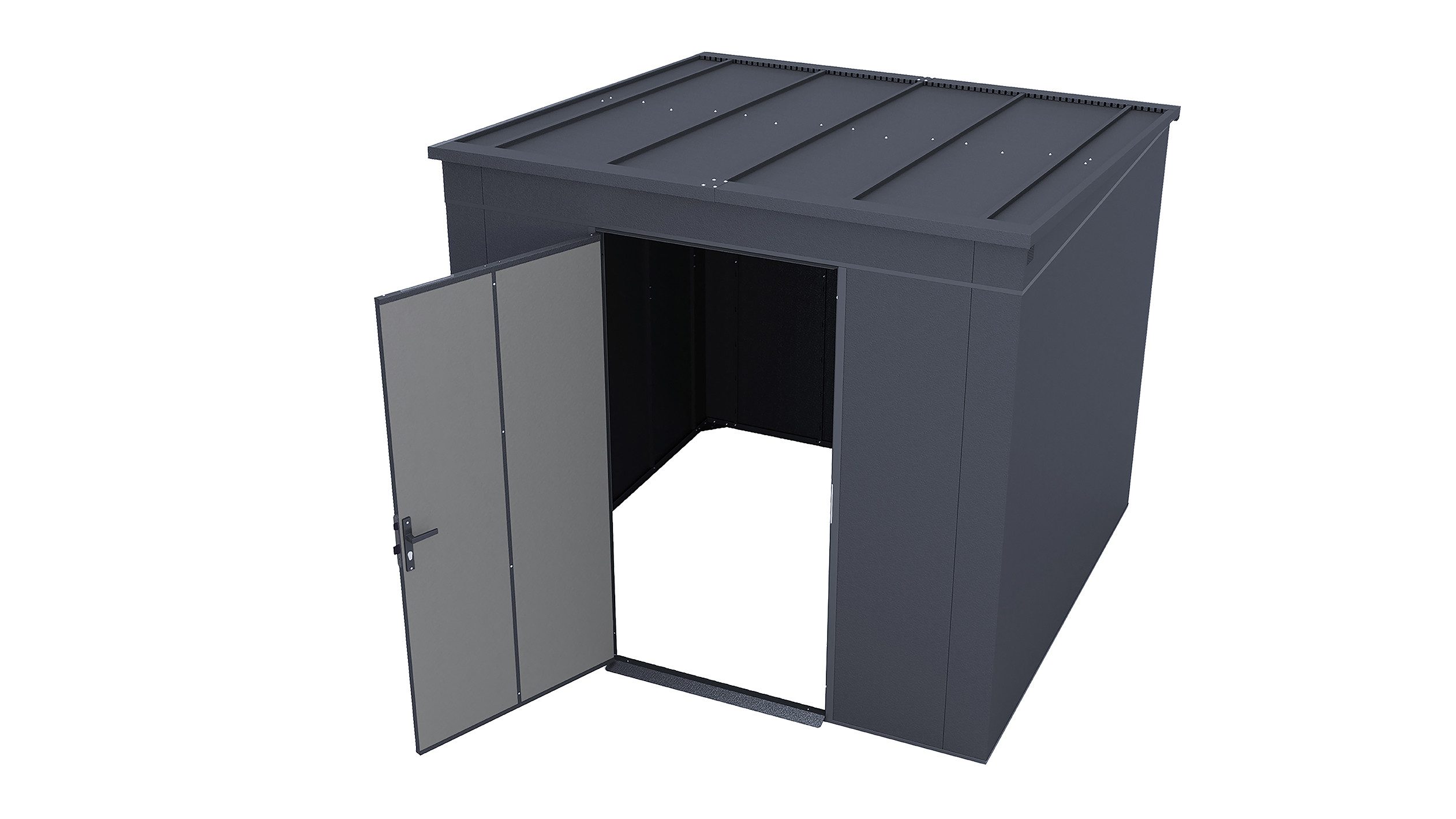 weka Gerätehaus Gary 6, BxT: 242x248 cm, Metall pulverbeschichtet, Größe 6