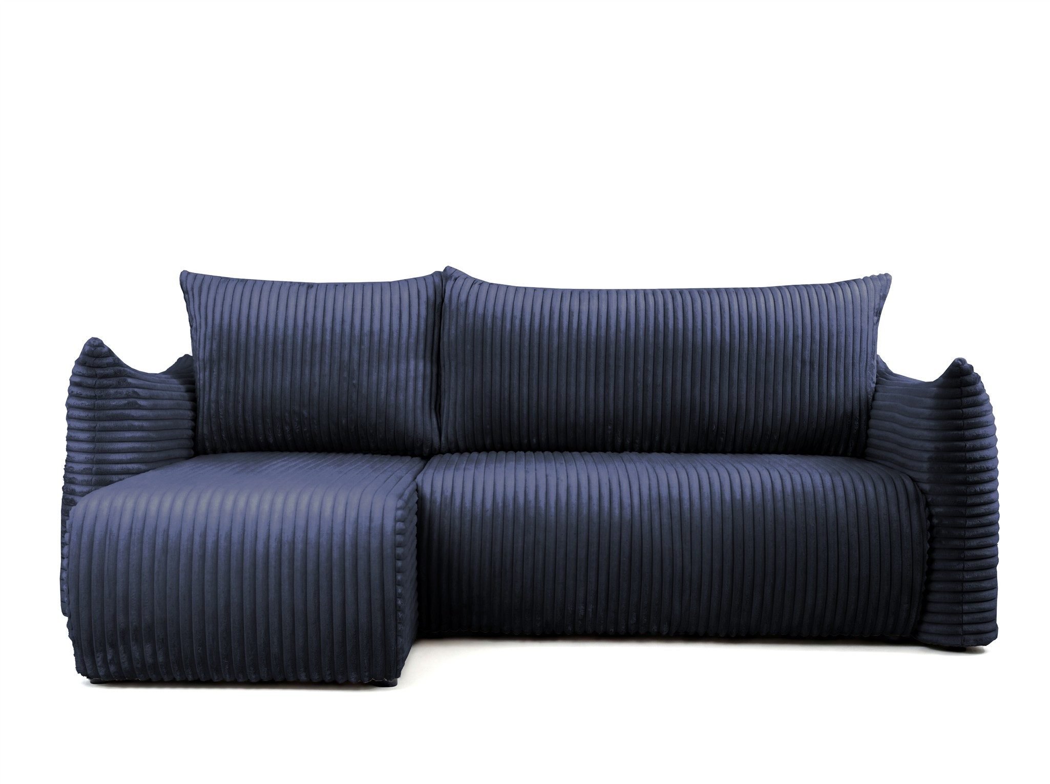 Fun Möbel Ecksofa Schlafsofa MAILAND XS mit Ottomane in Stoff Tilia, mit Bettkasten, Ottomane Links oder Rechts