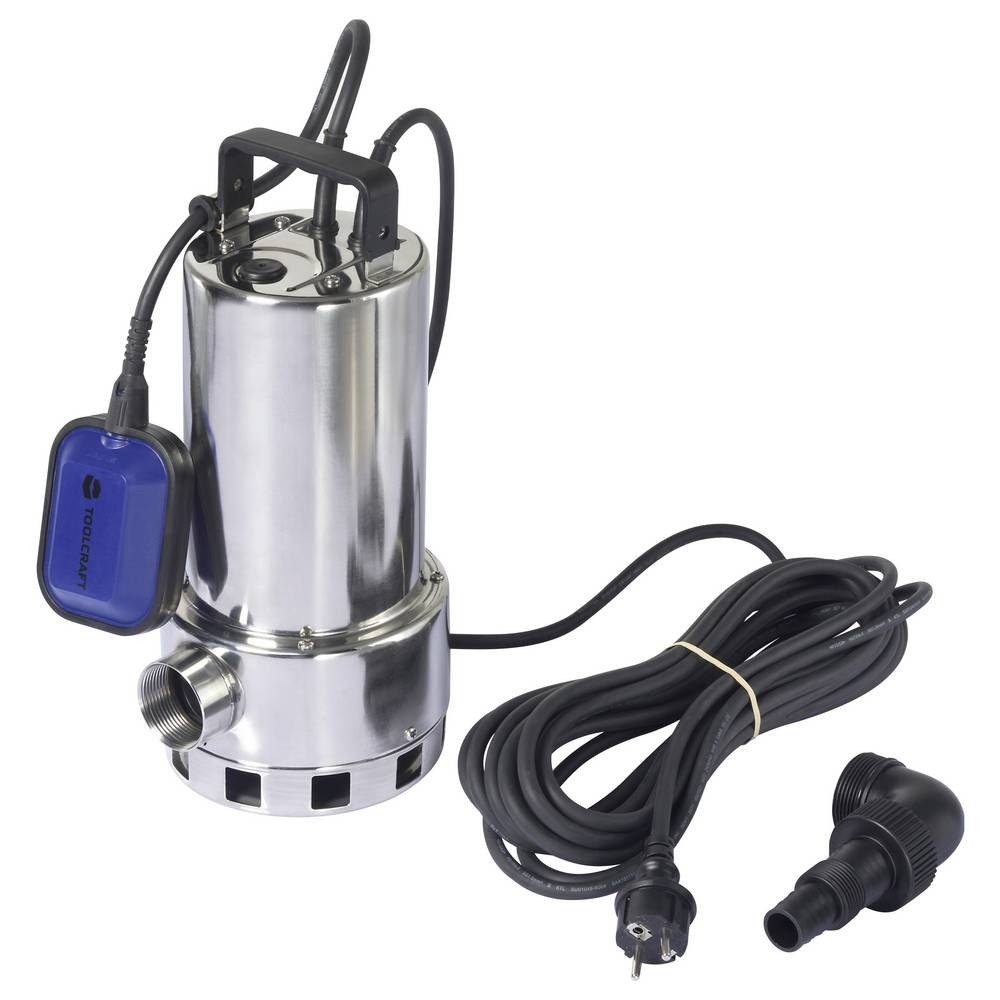 TOOLCRAFT Tauchpumpe Schmutzwasser-Tauchpumpe, 1100 W, 18500 l/h TO-9825720