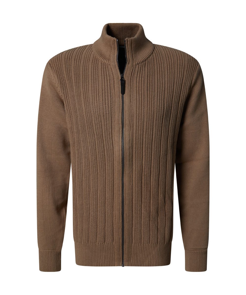 Pierre Cardin Strickjacke in gerippter Qualität
