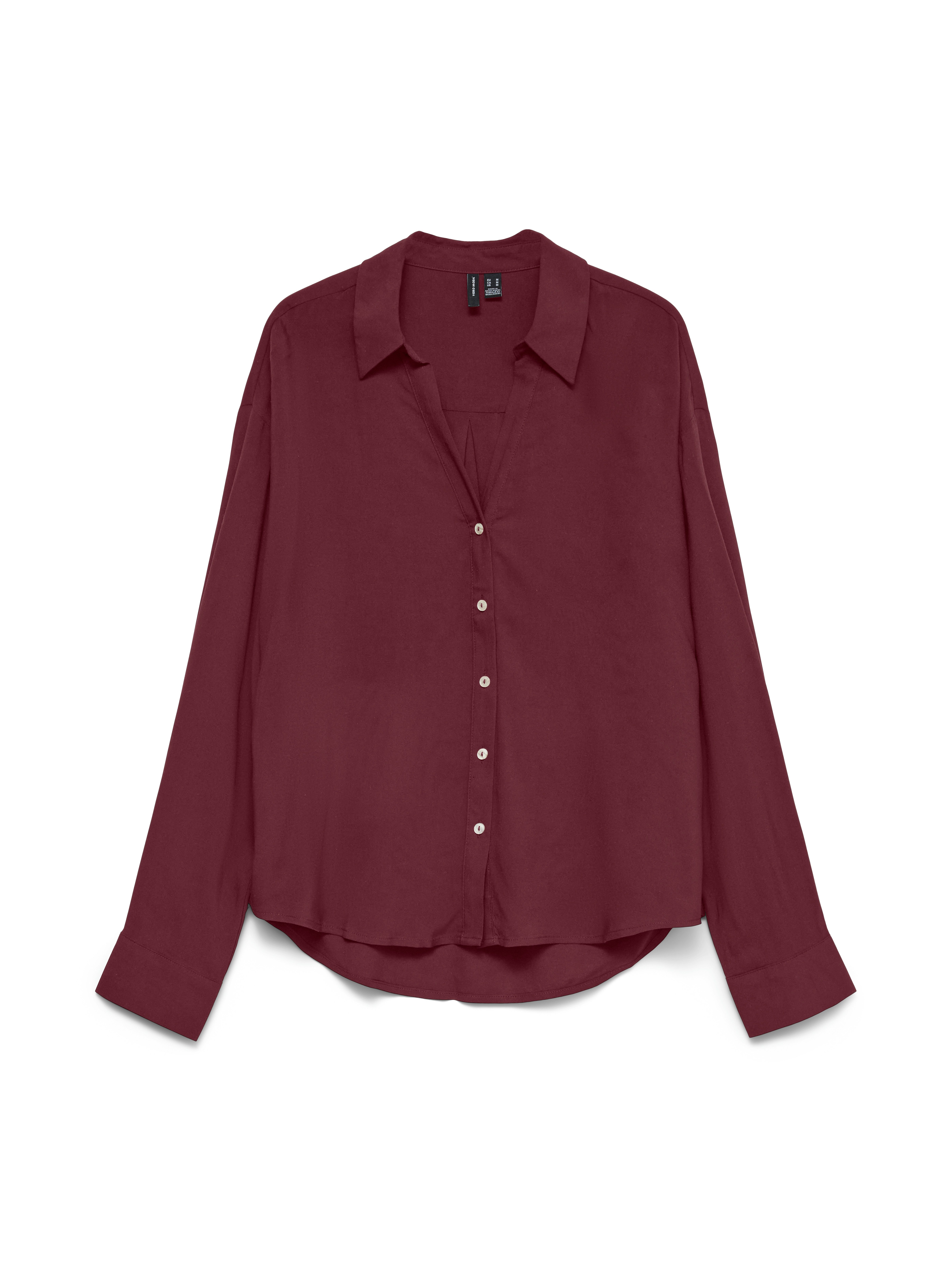 Vero Moda Langarmbluse VMAURA LS SHIRT WVN NOOS Viskose, regular fit