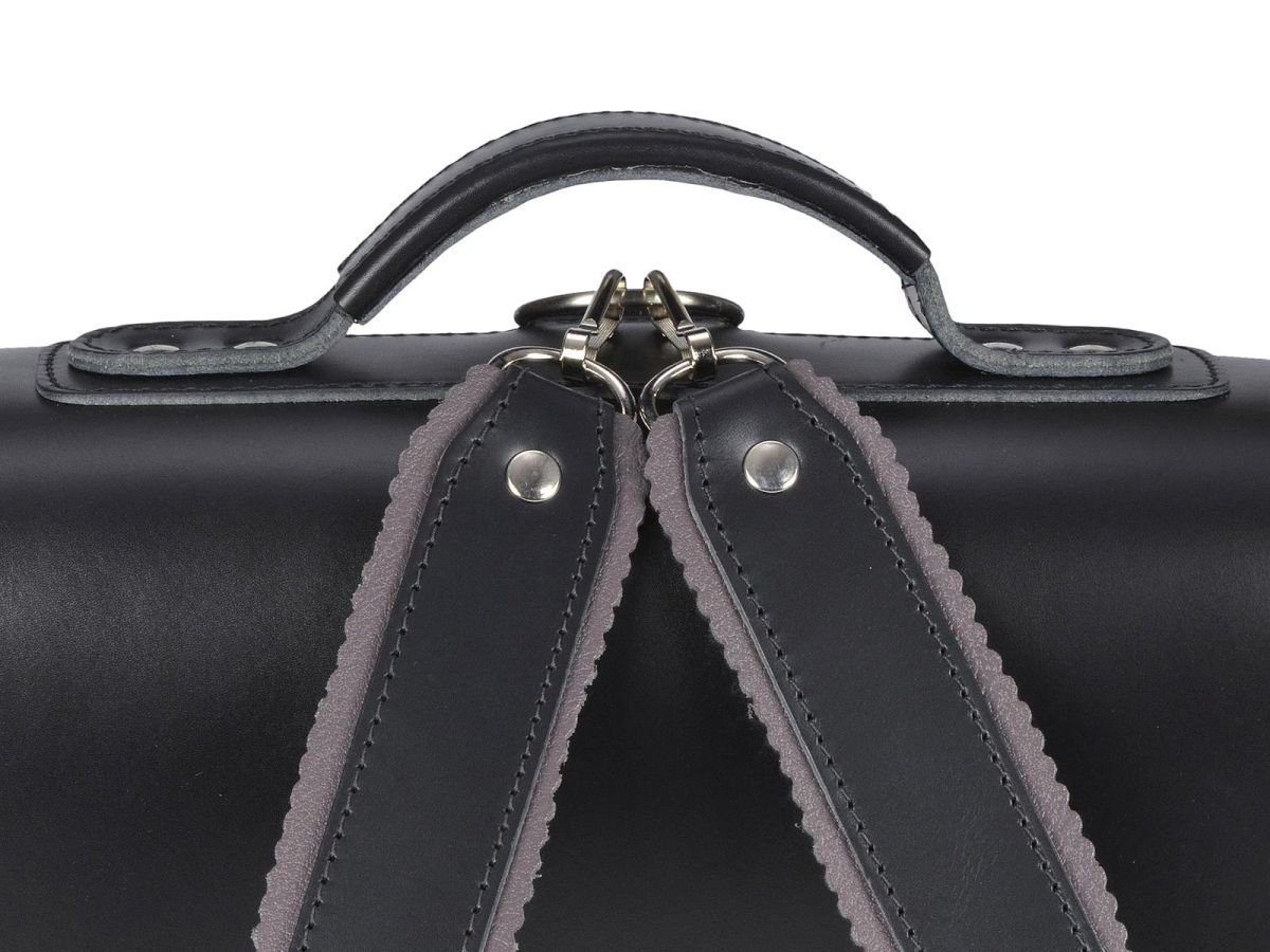 Aktentasche Satchel, 2 Lehrertasche cm 38 tragen, Leder mit Fächern, auch schwarz Classic zu als Ruitertassen Rucksack