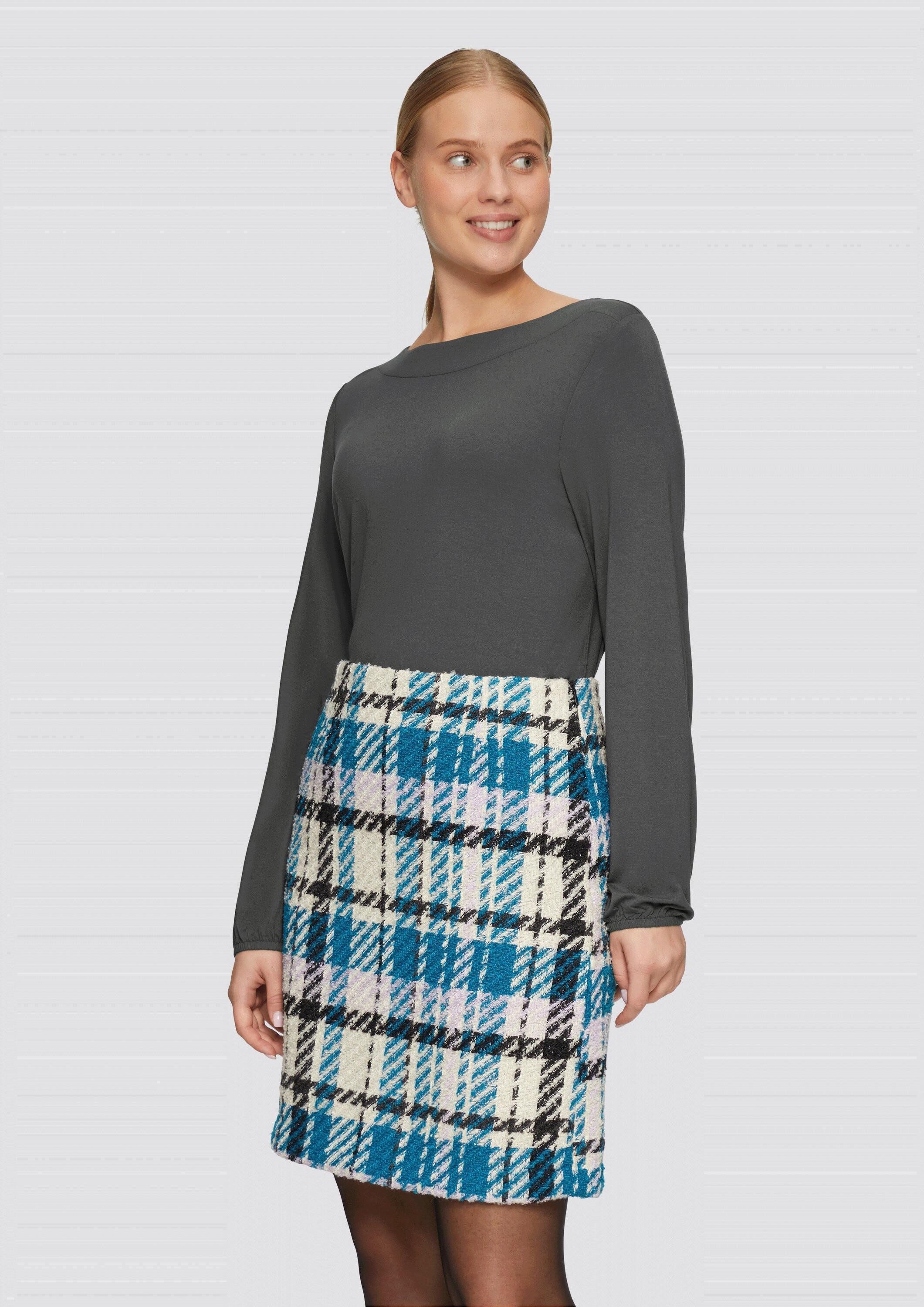 s.Oliver Langarmshirt T-Shirt Langarmshirt mit U-Boot-Ausschnitt im O-Shape günstig online kaufen