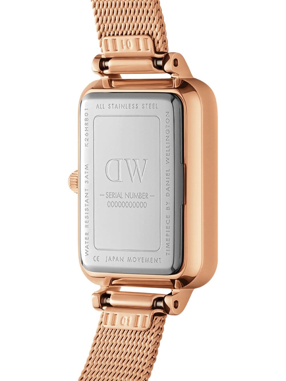 Daniel Wellington Quarzuhr Daniel Wellington DW00100669 Damenuhr Quadro Charm Bezel 26mm 3ATM Daniel Wellington DW00100669 Damenuhr Quadro Charm Bezel 26mm 3ATM
