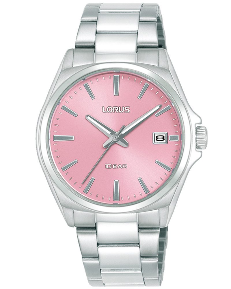 LORUS Quarzuhr RH957SX9, Armbanduhr, Damenuhr, Edelstahlarmband, analog, Tag
