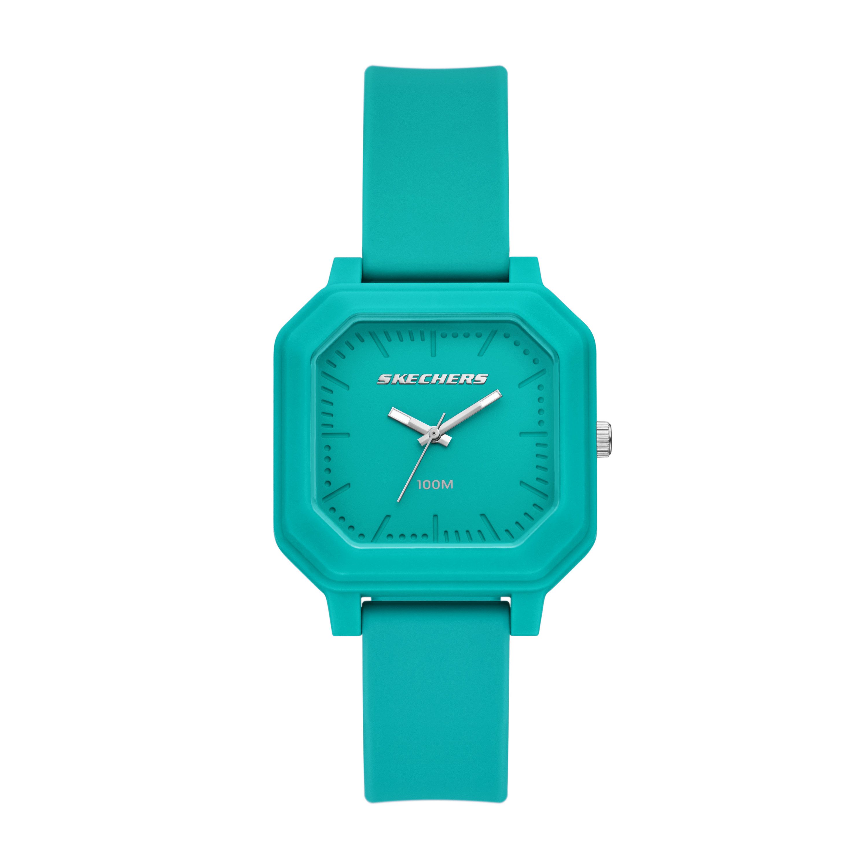 Skechers Quarzuhr Rosencrans Square SR6381, Armbanduhr, Damenuhr, Herrenuhr, Silikonarmband, analog