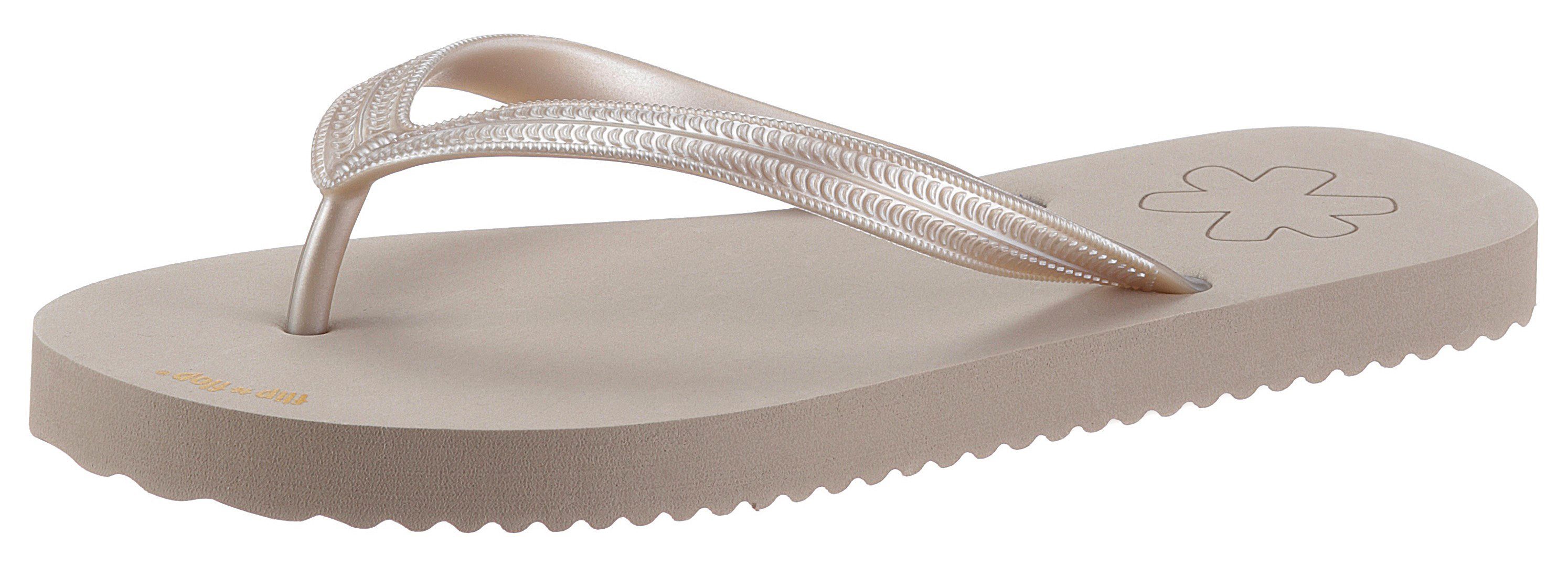 Flip Flop originals*metallic Zehentrenner mit Metallic-Schimmer taupe-metallic