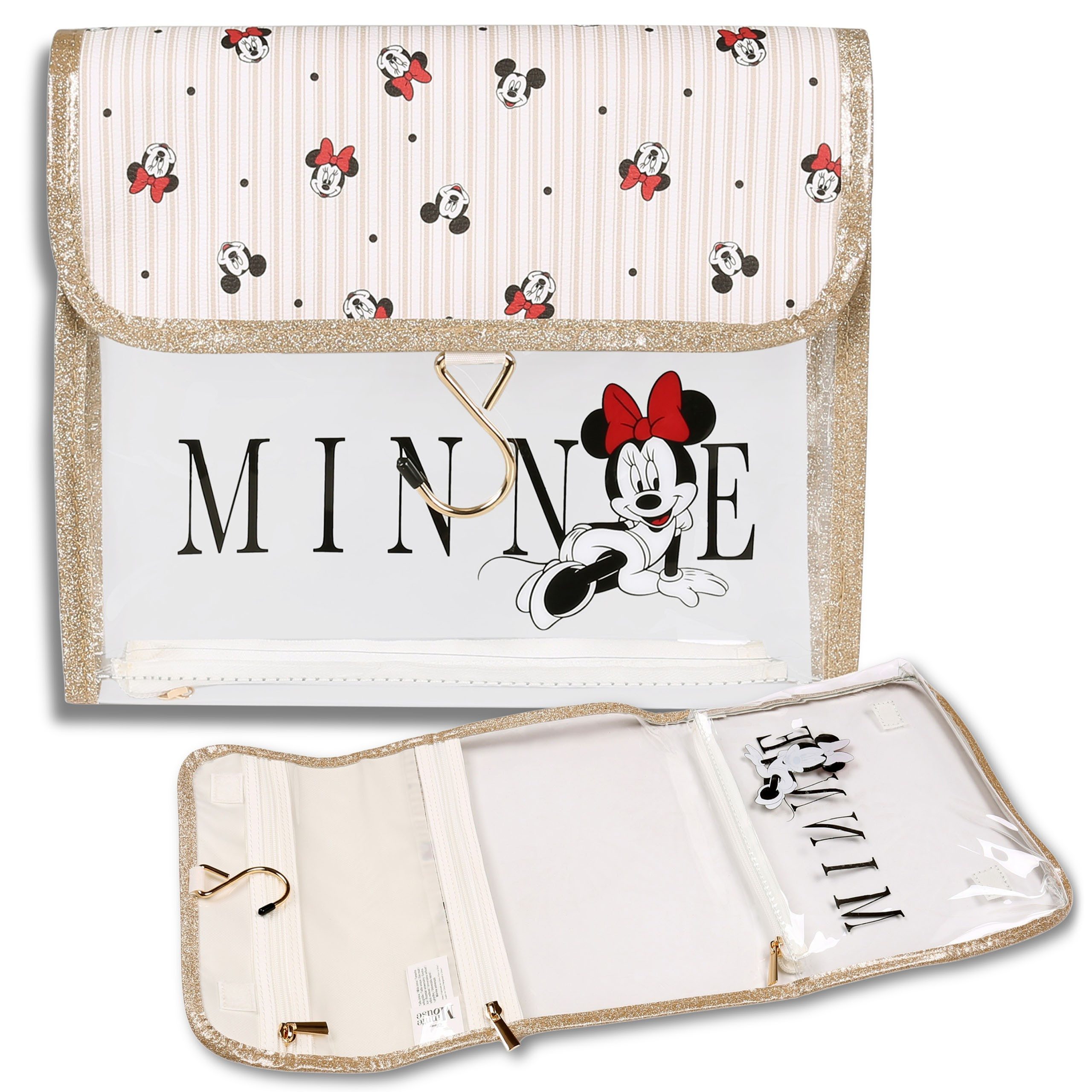 Sarcia.eu Kosmetiktasche Minnie Mouse Disney transparente klappbare Kosmetiktasche 26x24cm