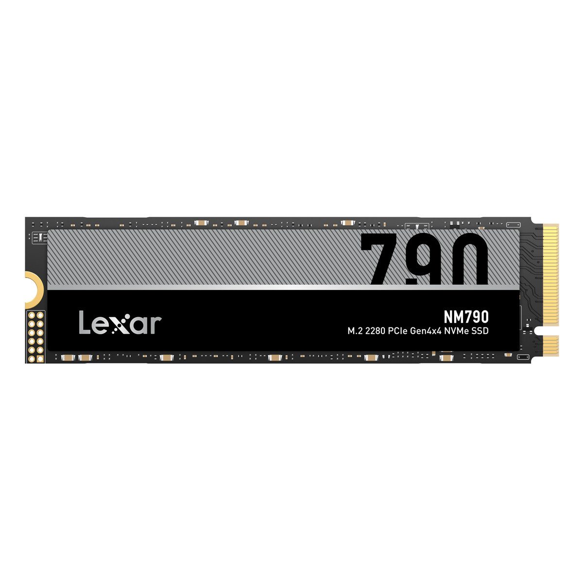 Lexar NM790 (1TB, 2TB, 4TB) M.2 NVMe M2 SSD PCIe 4.0 interne SSD (4 TB) M.2 2280" 7400 MB/S Lesegeschwindigkeit, 6500 MB/S Schreibgeschwindigkeit, Hohe Zuverlässigkeit und Langlebigkeit