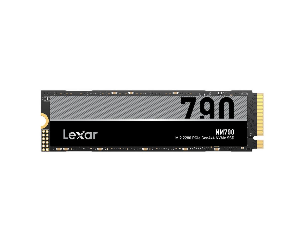 Lexar Lexar NM790 1TB NVMe SSD M2 1000GB interne SSD M.2" 7400 MB/S Lesegeschwindigkeit, 6500 MB/S Schreibgeschwindigkeit, Hohe Zuverlässigkeit und Langlebigkeit