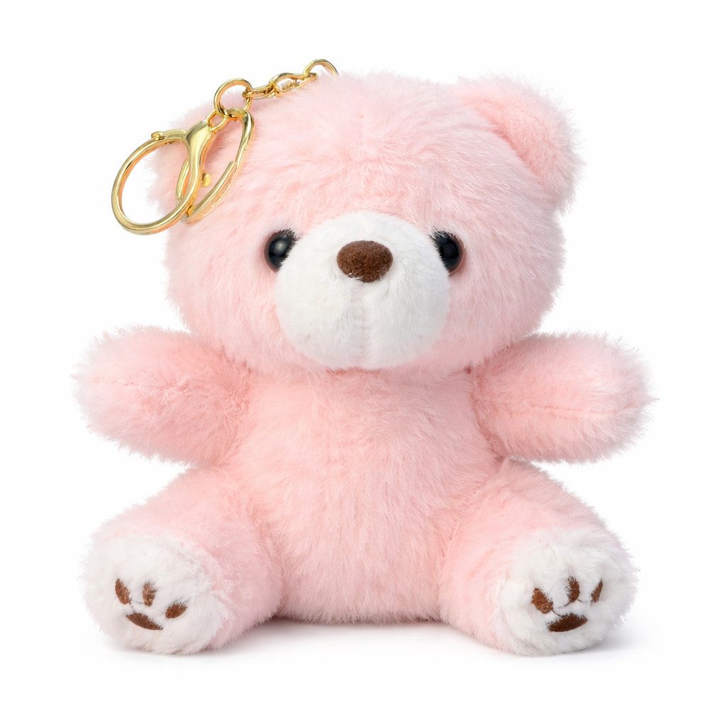 soma Schlüsselanhänger Plüsch Bär Schlüsselanhänger 13cm Weicher Kuschelhase mit Metallring (Set, 1-tlg., Geschenk-Set), Weicher Mini-Teddybär Anhänger für Schlüssel, Tasche oder Rucksack