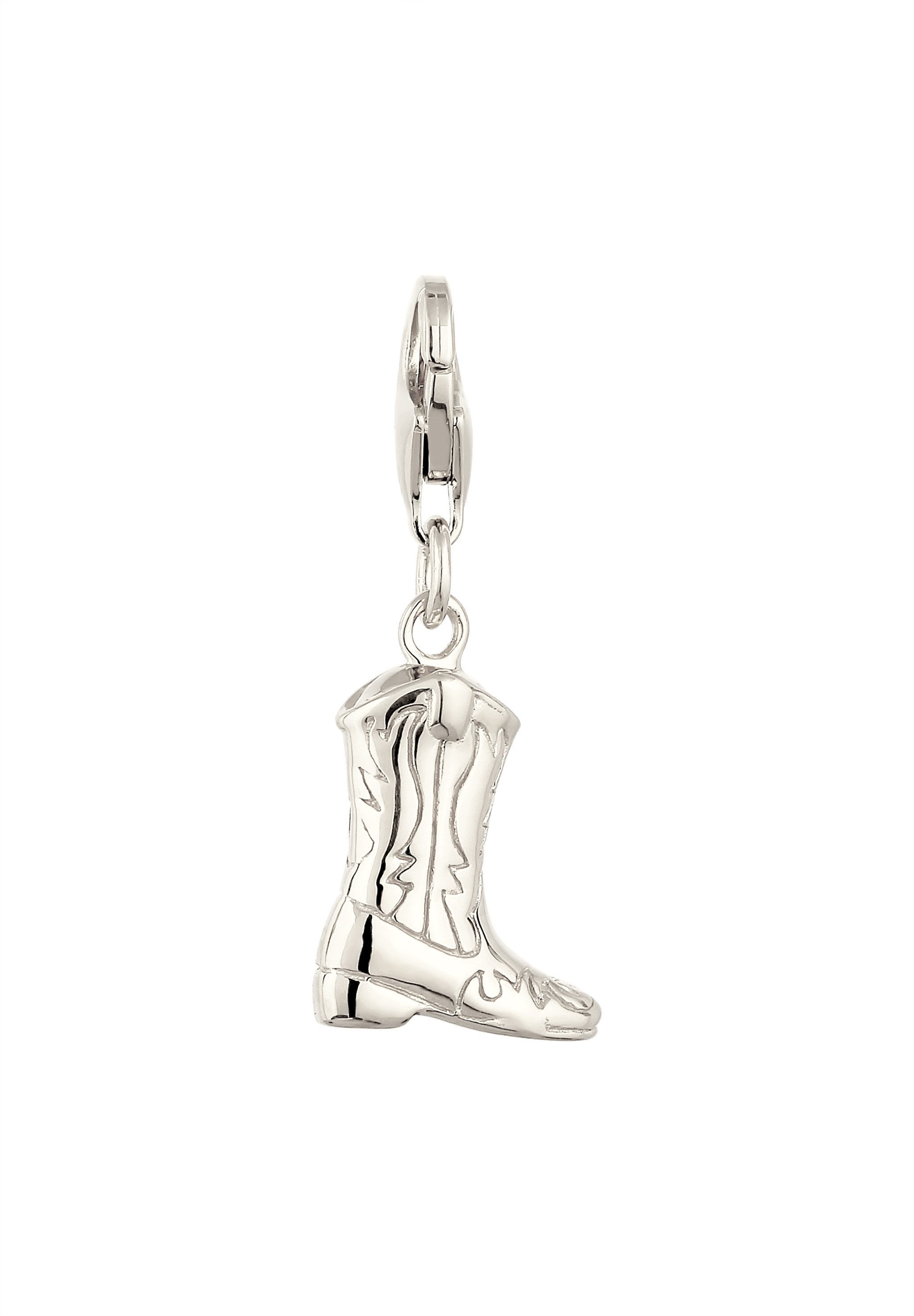 Kuzzoi Charm Medaillon Western Cowboy Stiefel 925 Sterling Silber