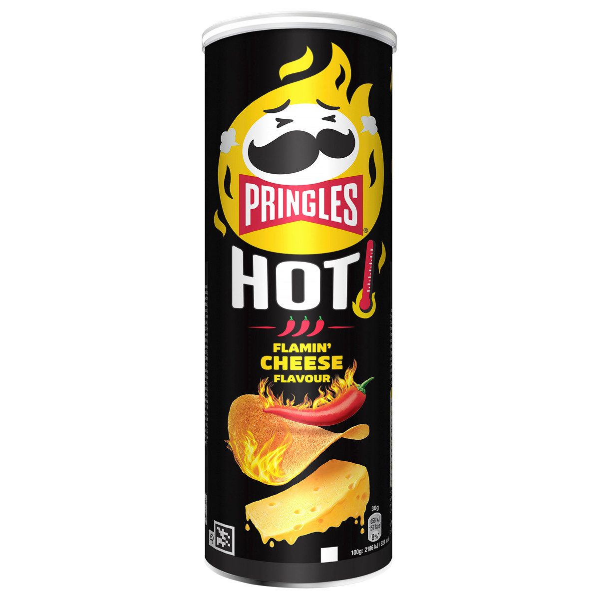 Pringles Knabberei, Pringles FLAME Hot Cheese and Chili Flavour Stapelchips 160g