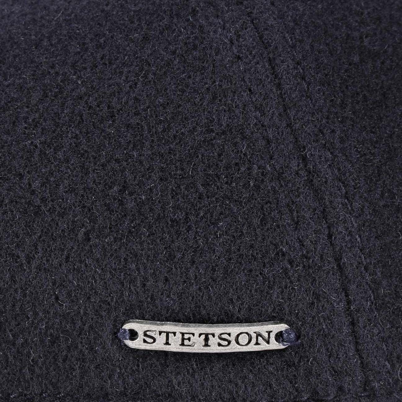 Stetson Flat Cap (1-St) Flatcap blau Schirm mit