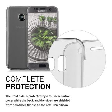 kwmobile Handyhülle Hülle für Samsung Galaxy S7, Silikon Komplettschutz Handy Cover Case Schutzhülle