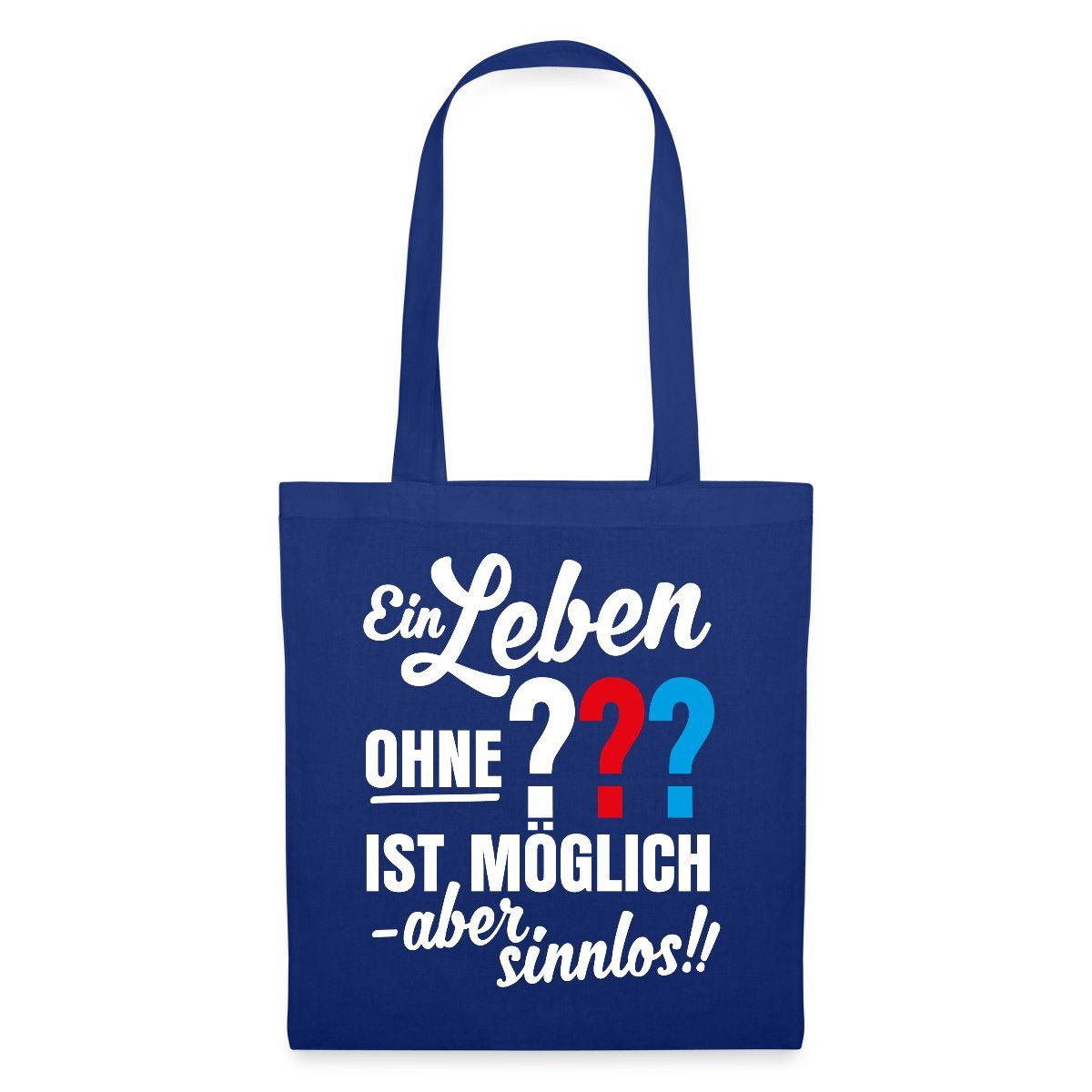 Spreadshirt Henkeltasche Die Drei Fragezeichen Leben günstig online kaufen