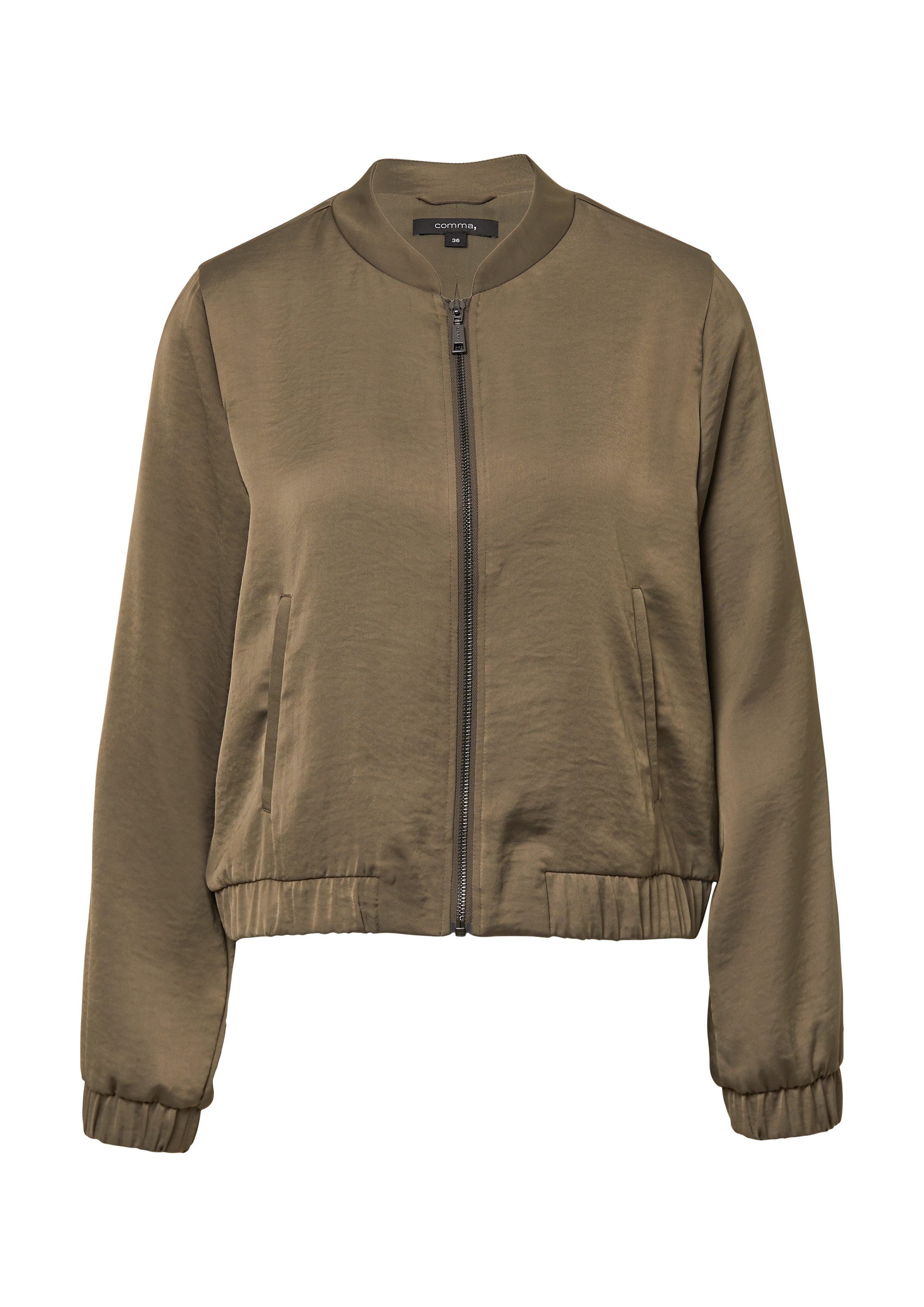 comma Funktionsjacke Indoor-Jacke Leichter Satin-Blouson (1-St) günstig online kaufen