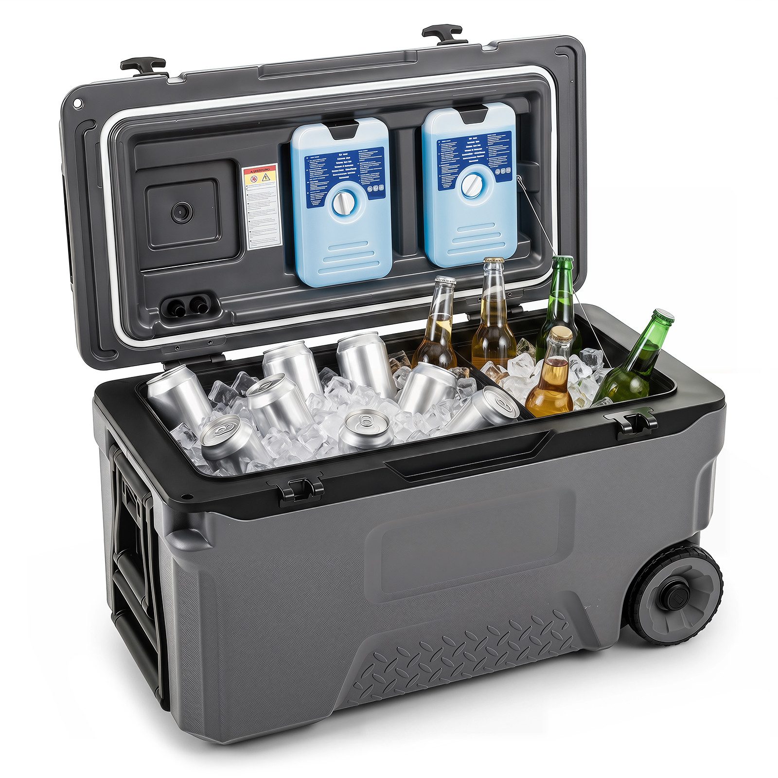 COSTWAY Thermobehälter, Kuhlbox fur auto,tragbarer Kühlschrank für Camping