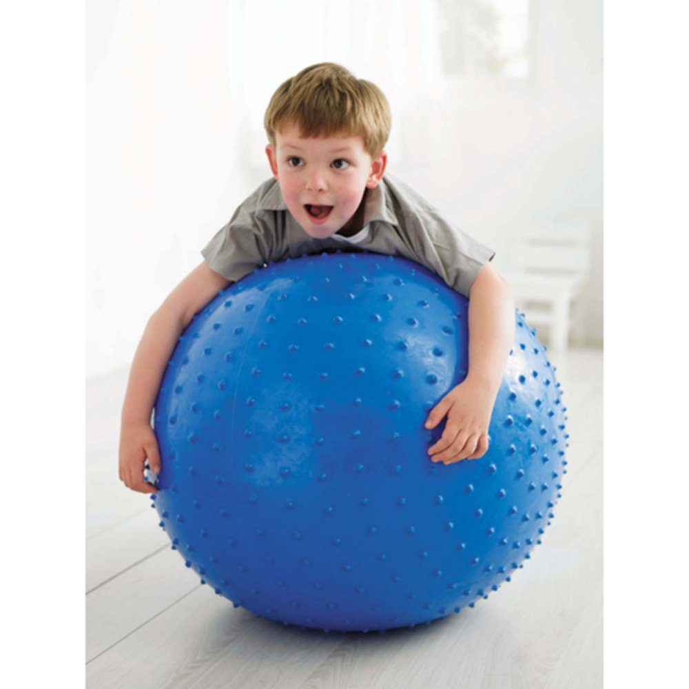 Motorikschleife Therapie Massageball Igelball Noppenball blau, 75cm