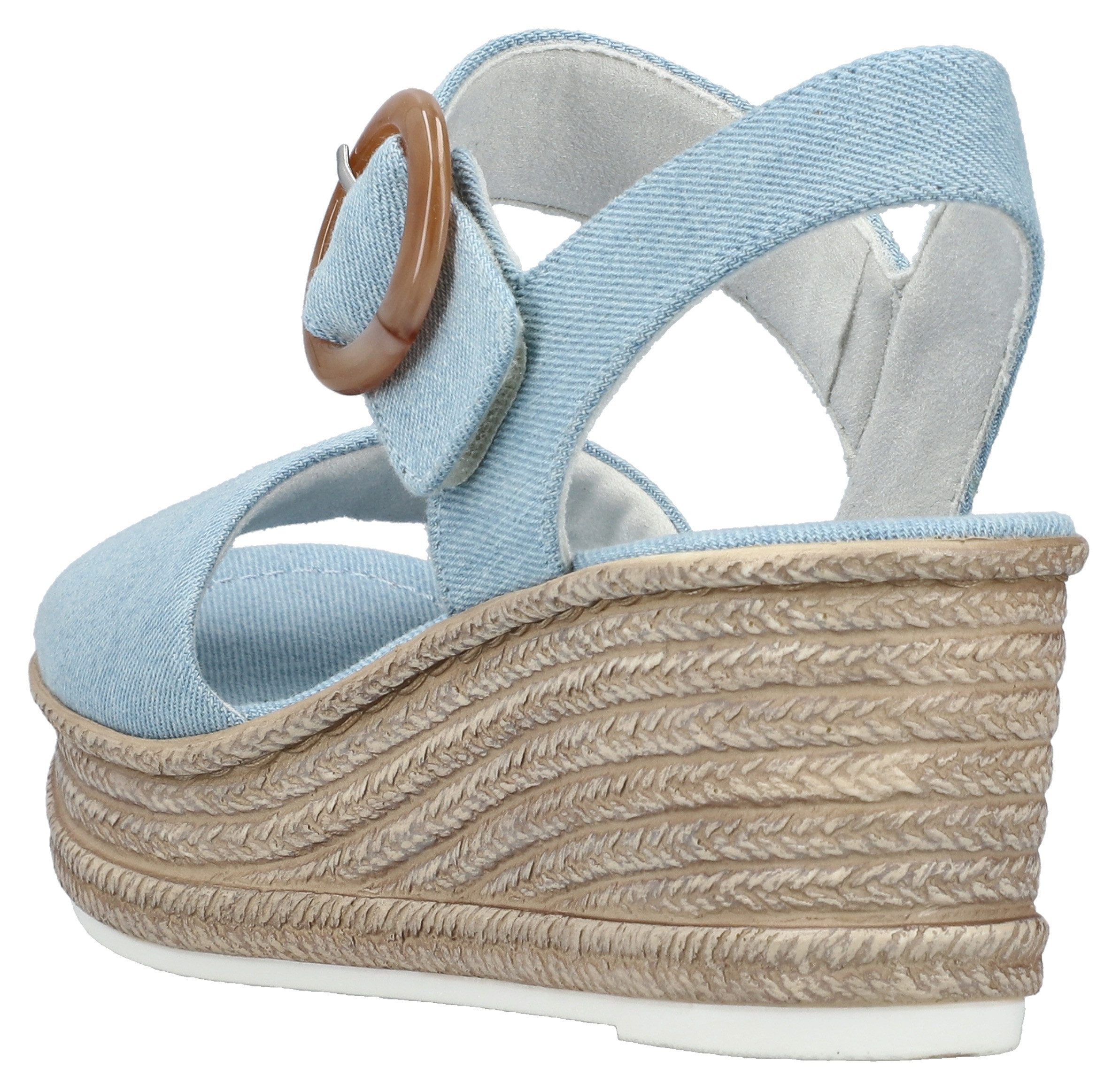 Rieker Keilsandalette Sommerschuh, Plateausandale, Urlaubschuh mit Klettver günstig online kaufen