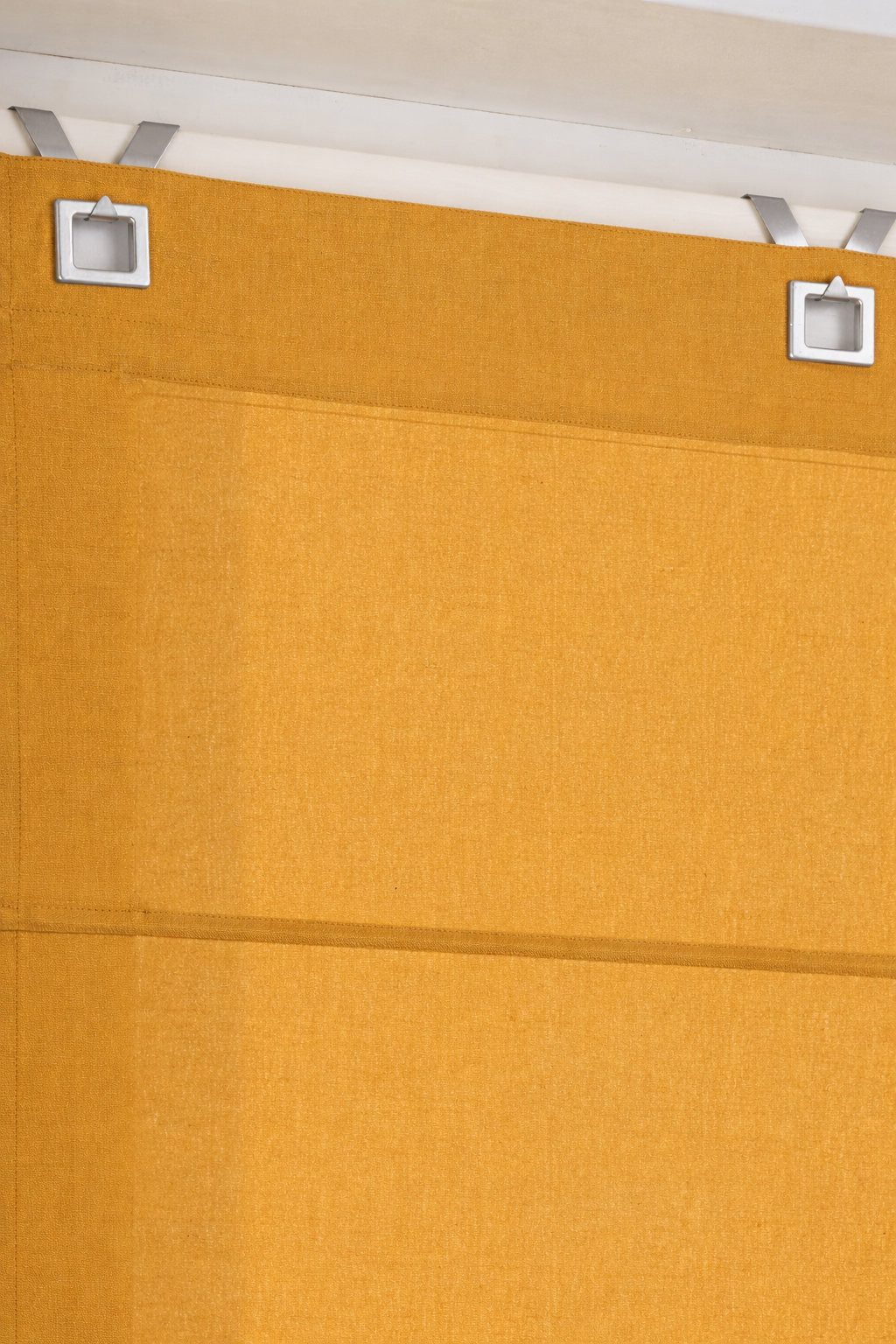 Kutti Raffrollo Duck in 6 Farben, mit Hakenaufhängung, ohne Bohren, freihängend, modernes Ösen-Design, 100% Baumwolle, blickdicht