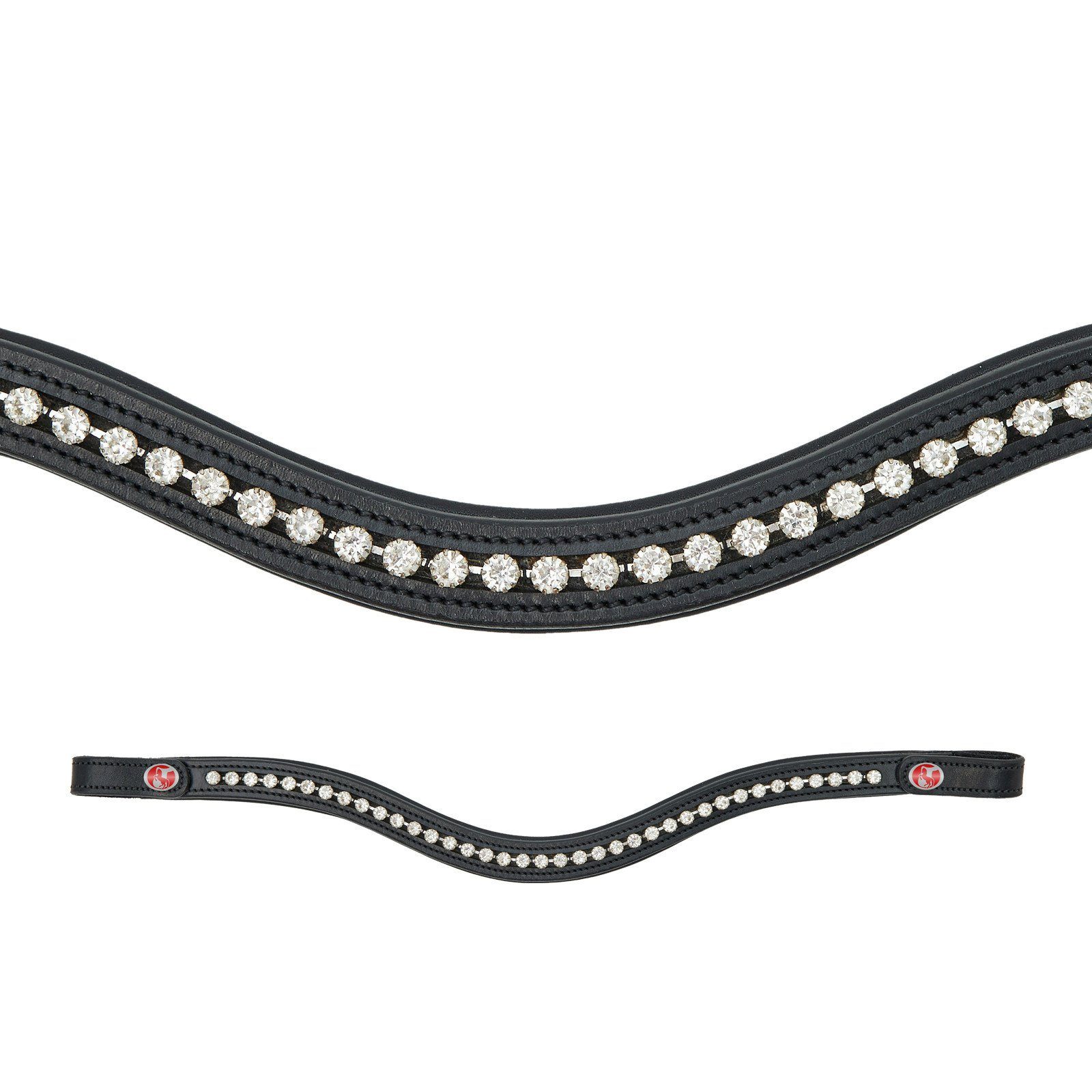 Kieffer Pferdestirnriemen Stirnband FlexiLoop Crystal Clear, Warmblut