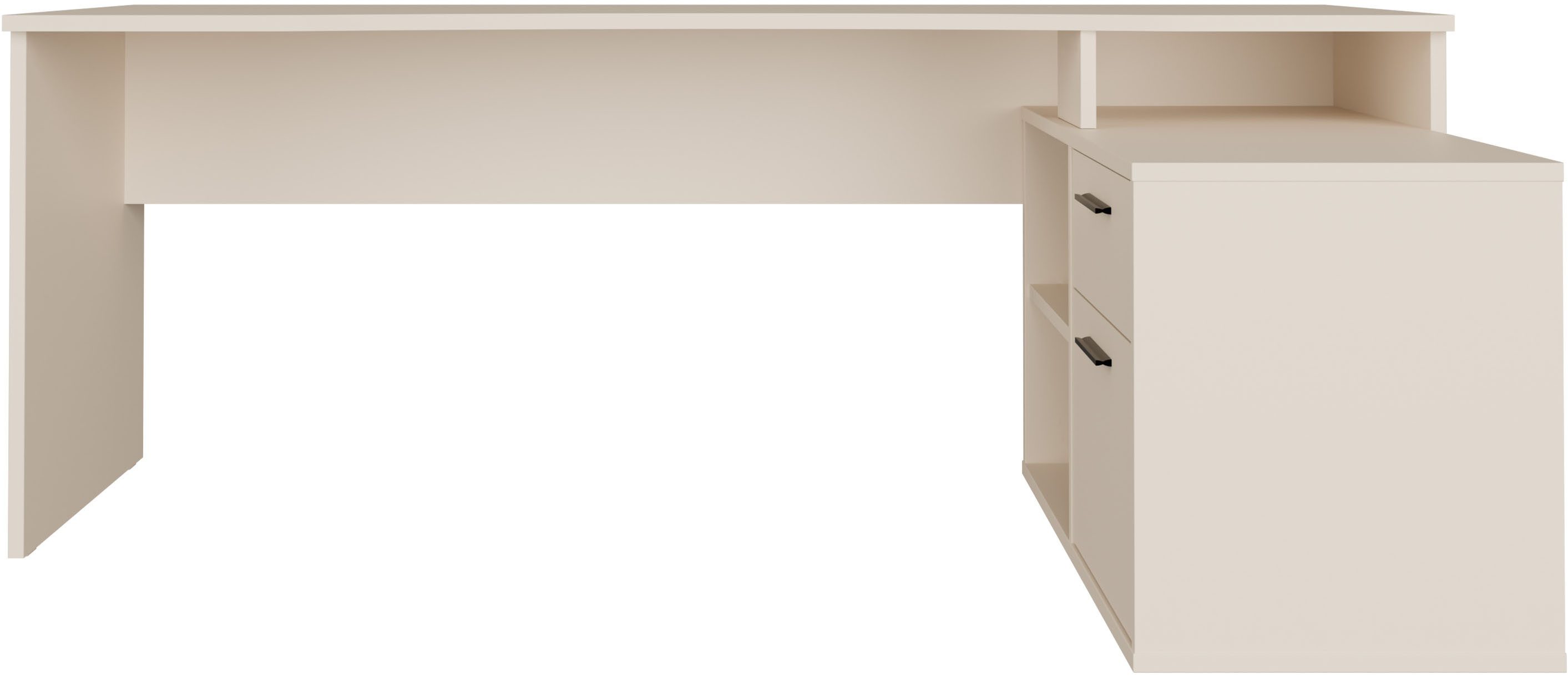 FORTE Schreibtisch Eckschreibtisch Tezaur, mit viel Stauraum, B/H/T 200/75,7/121,8 cm – Bild 4 von 5