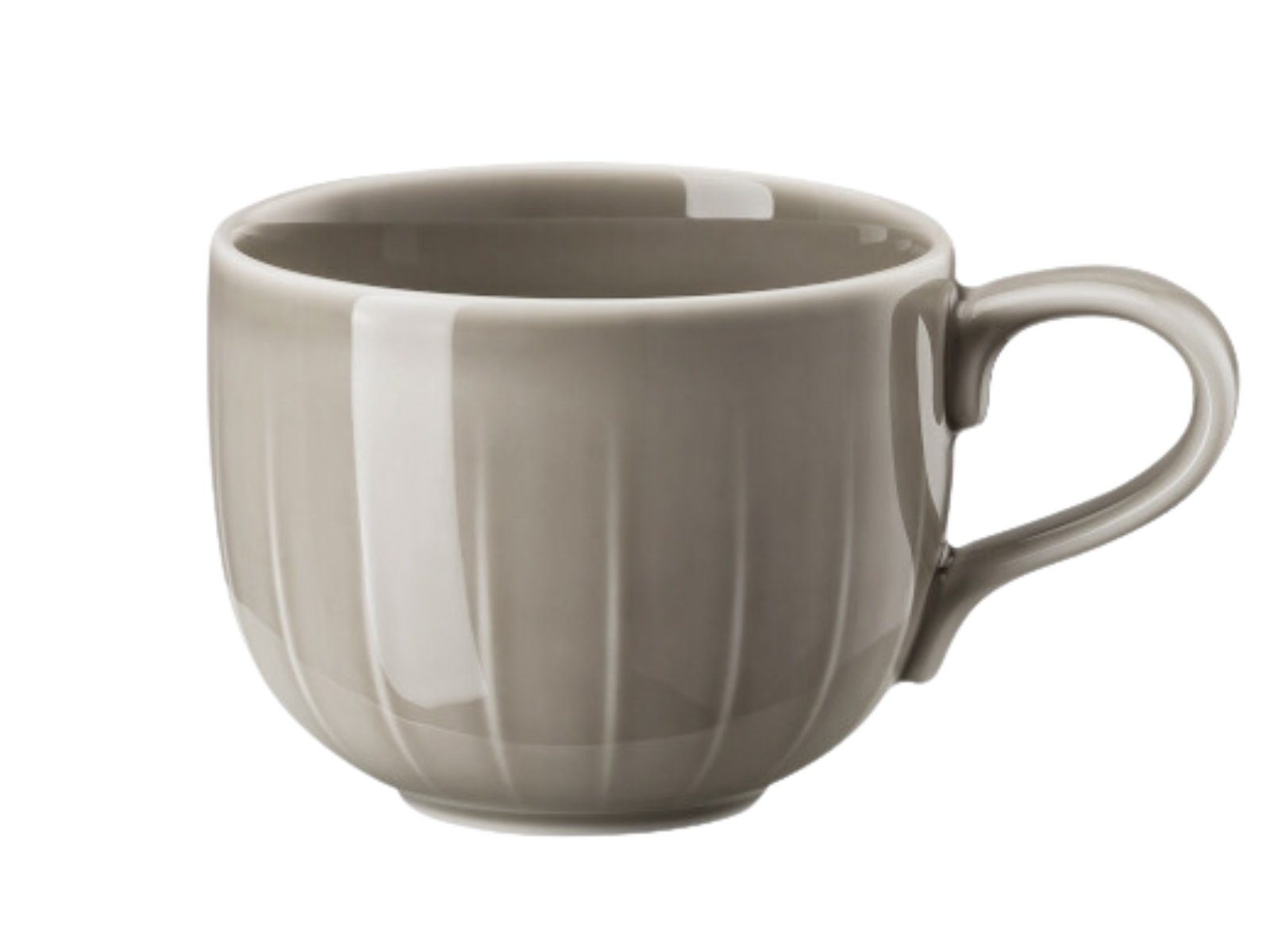 Rosenthal Tasse Joyn Grau Kaffee-Obertasse 0,2 l, Porzellan, Tassen