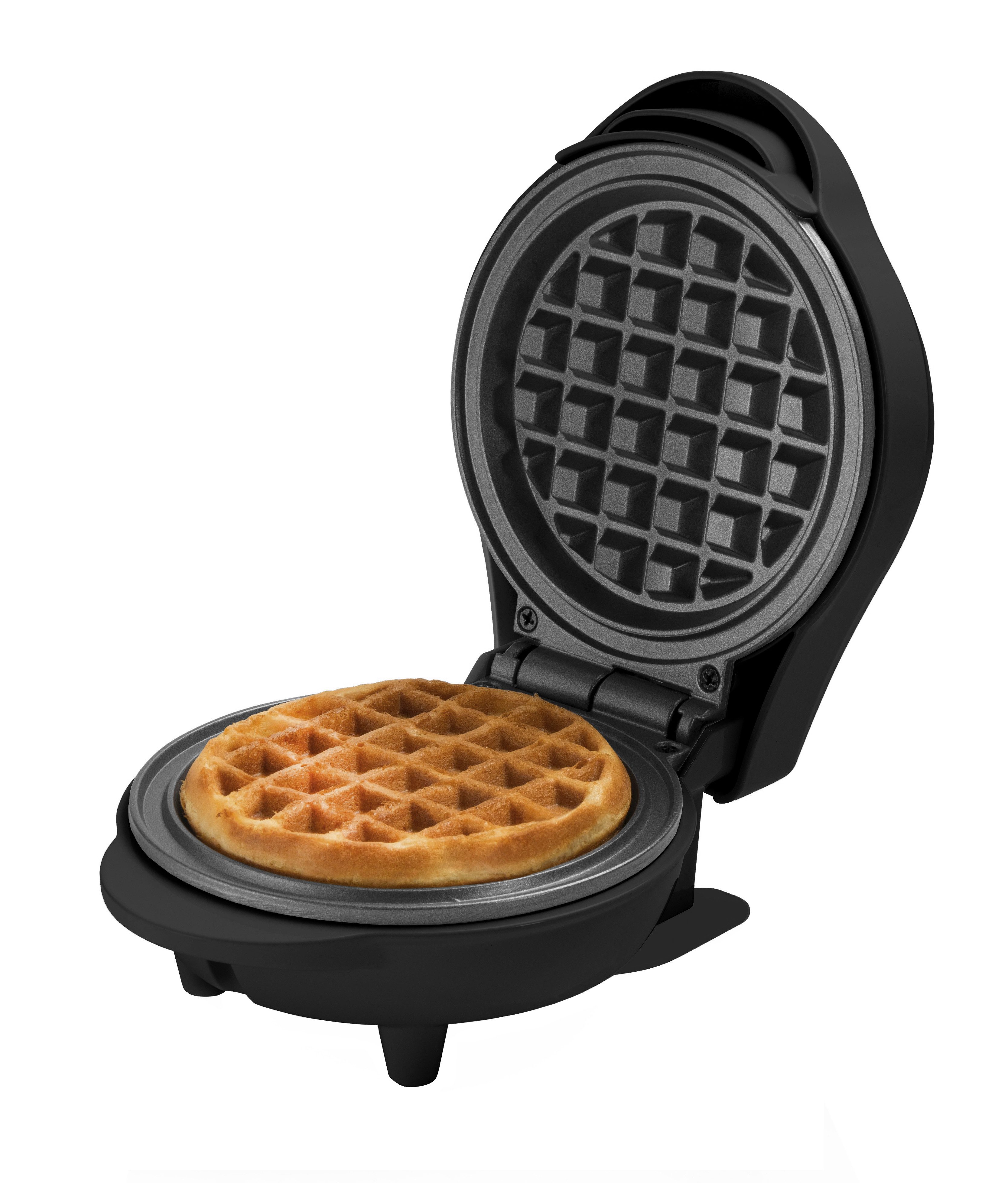 bestron Waffeleisen AMW500, 550 W, Retro-Design, antihaftbeschichtet, leicht, kompakt