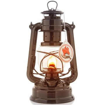 Feuerhand Outdoorkerze Sturmlaterne 276 inkl. Reflektorschirm (Spar-Set, 2-tlg., 1 x Lampe + 1 x Schirm), Farbe: Jet Black, pulverbeschichtet