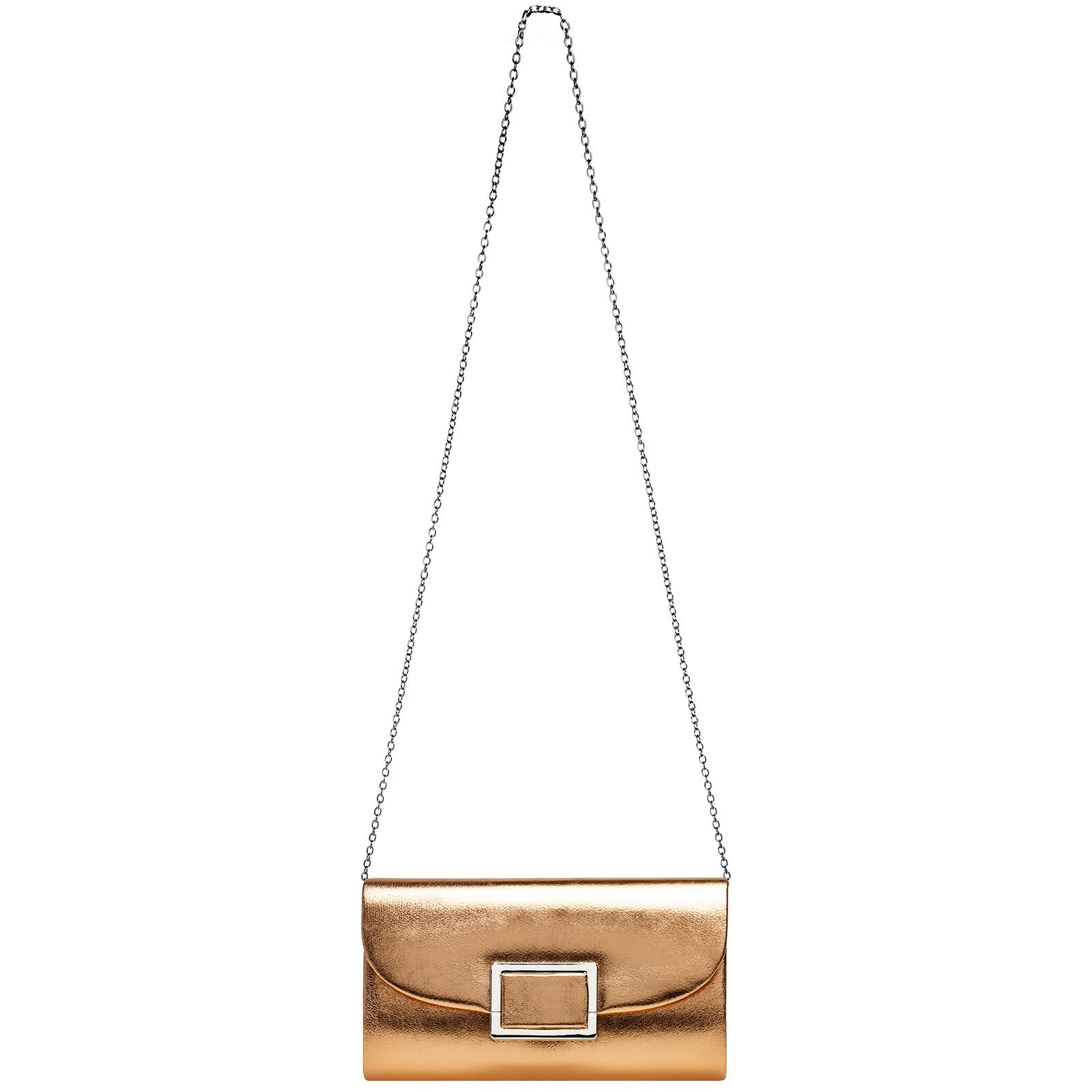Caspar Clutch TA512 Damen Metallic Abendtasche mit Metalldekor – Bild 5 von 5