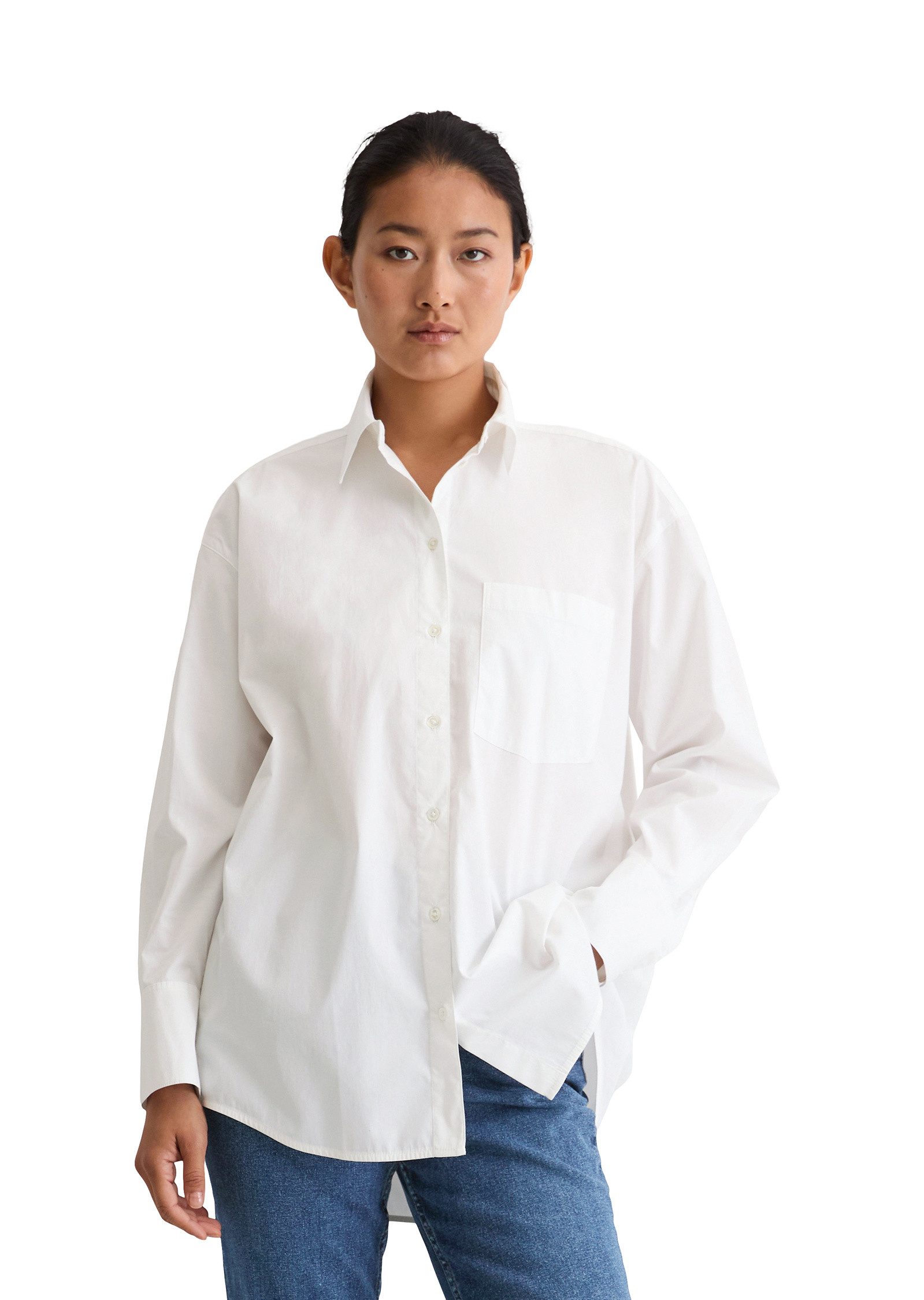 Marc O'Polo Langarmbluse aus Premium Cotton günstig online kaufen